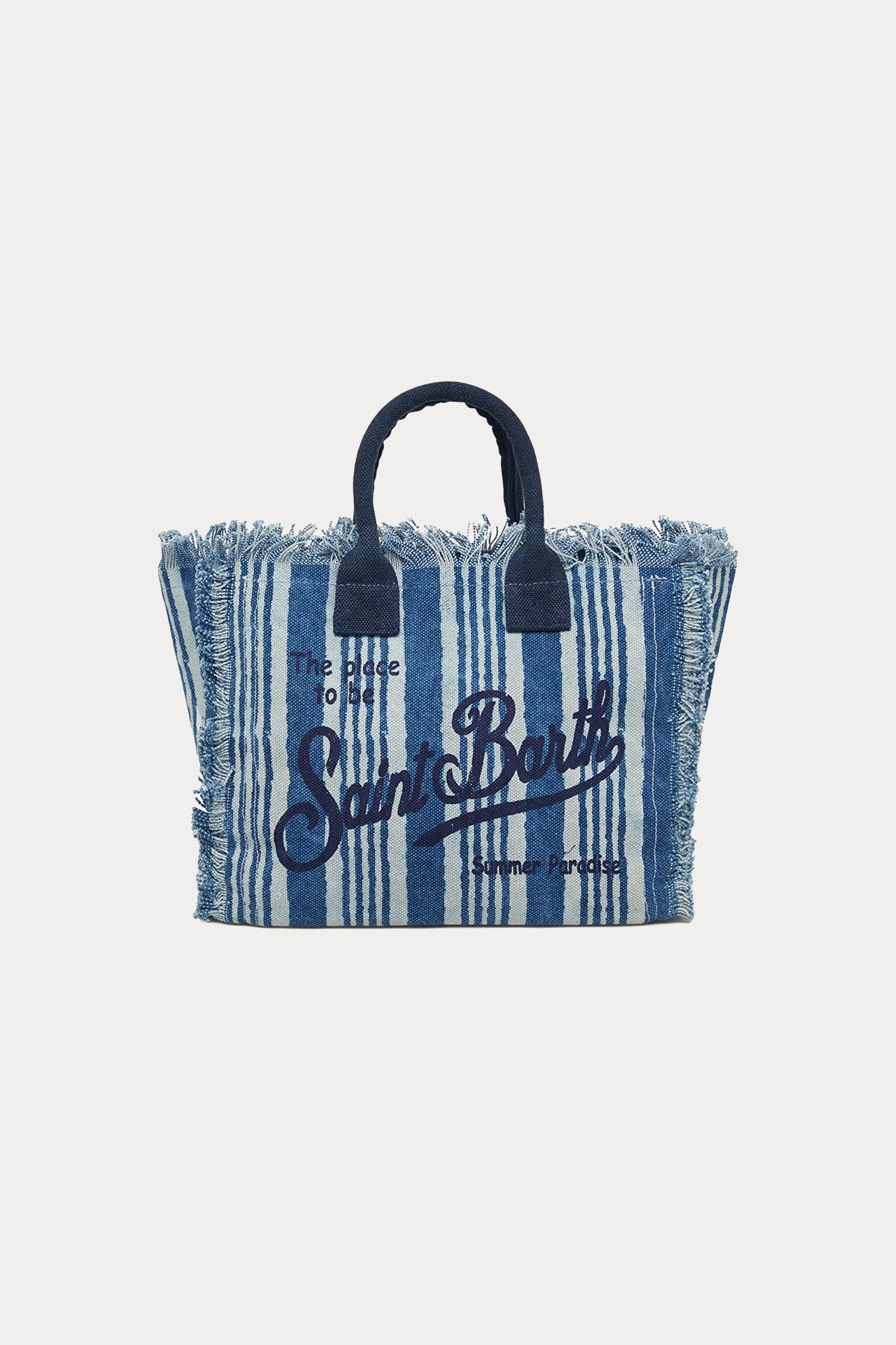 Saint Barth Medium Logolu Kanvas Çanta