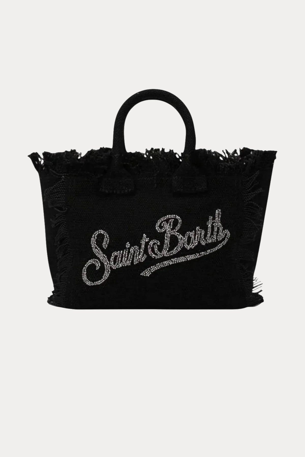 Saint Barth Medium Logolu Kanvas Çanta-Çanta-Libas