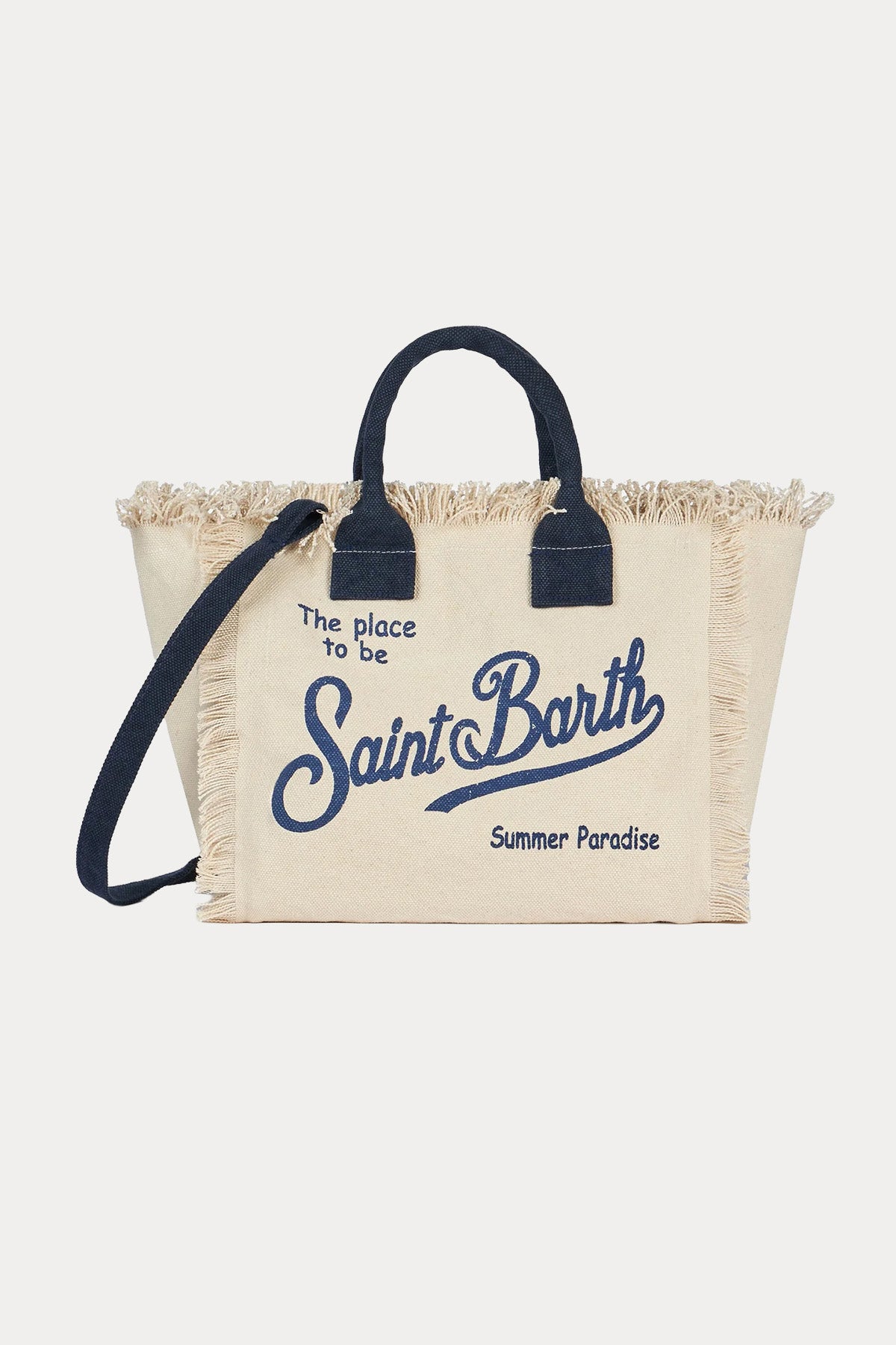 Saint Barth Medium Logolu Kanvas Çanta