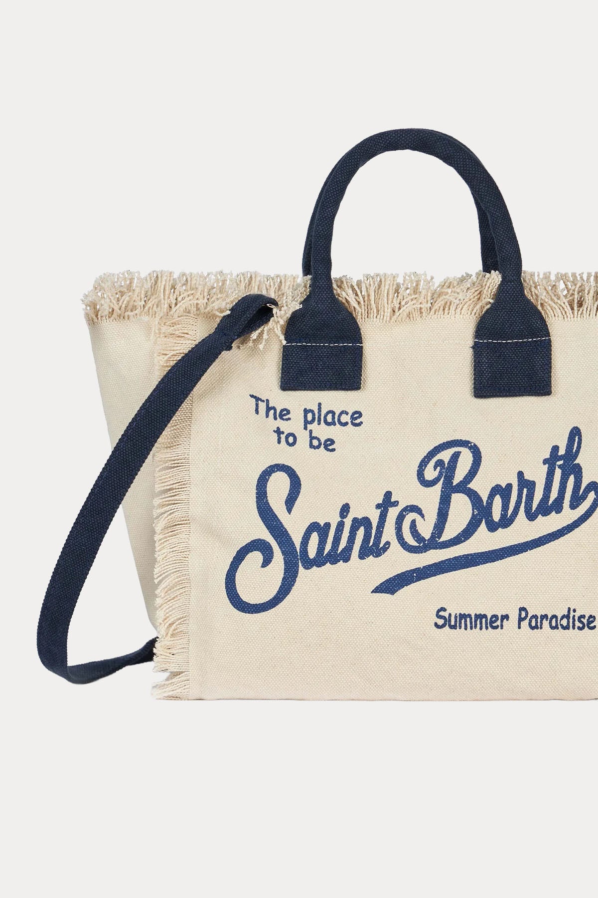 Saint Barth Medium Logolu Kanvas Çanta