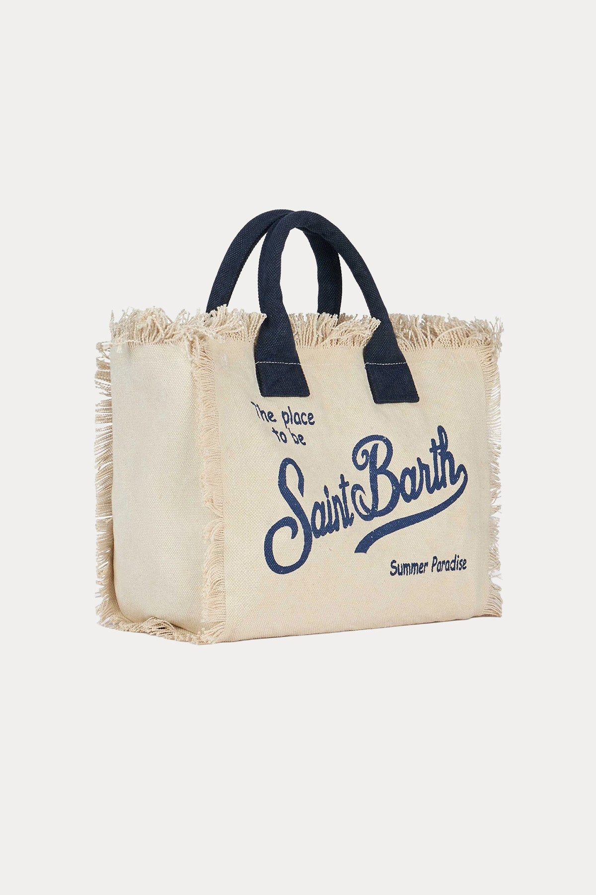 Saint Barth Medium Logolu Kanvas Çanta