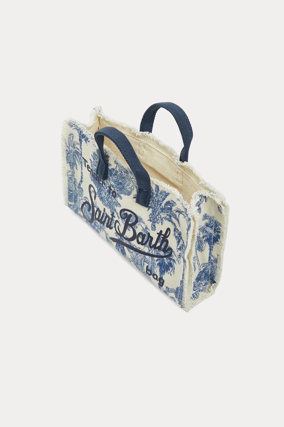 Saint Barth Mini Logolu Kanvas Omuz Çantası