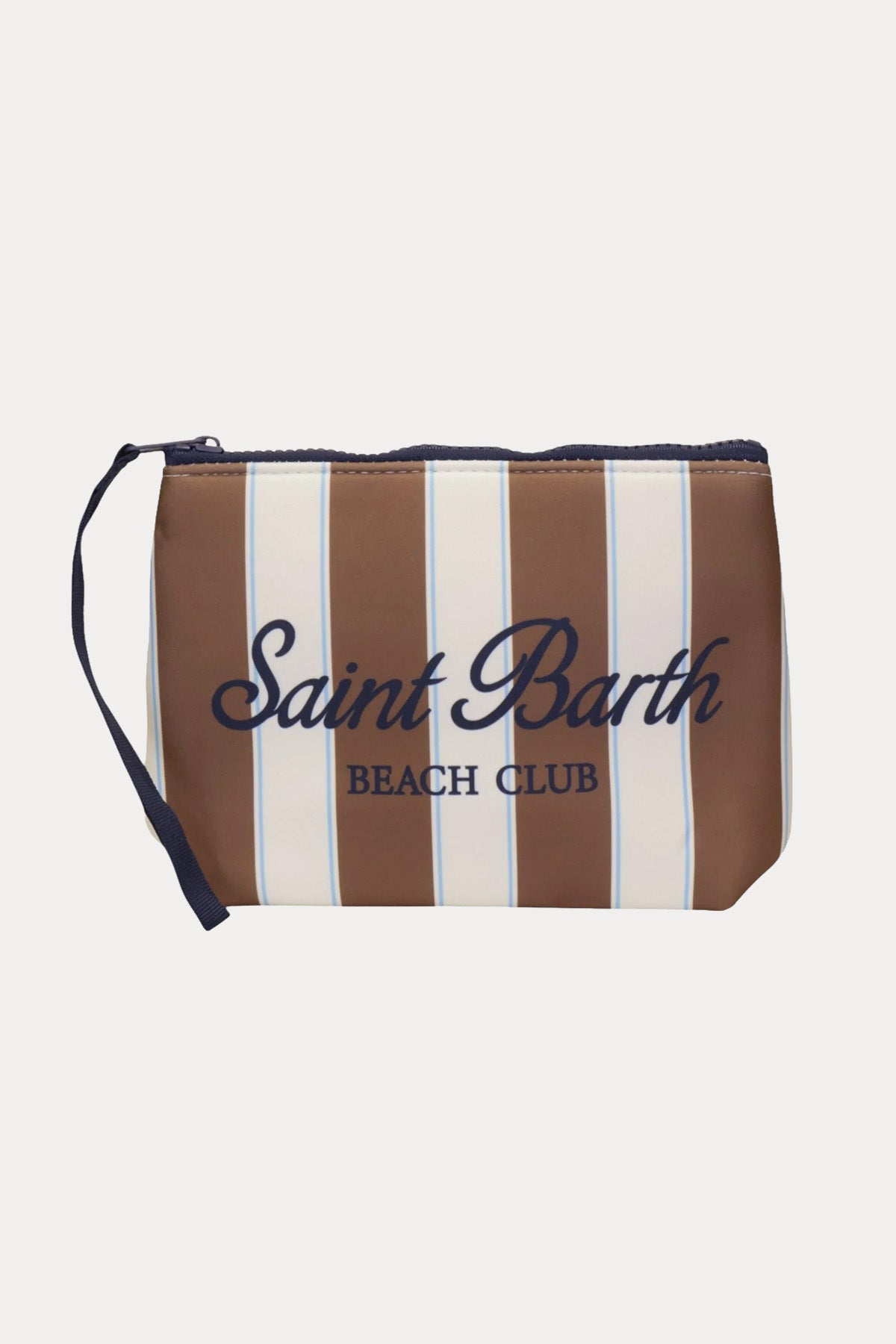 Saint Barth Small Çizgili Logolu Clutch Çanta-Çanta-Libas