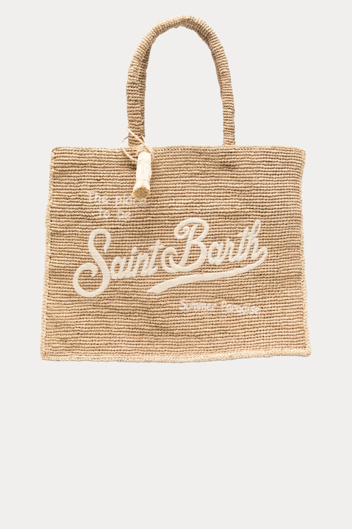 Saint Barth Large Logolu Örgü Çanta-Çanta-Libas