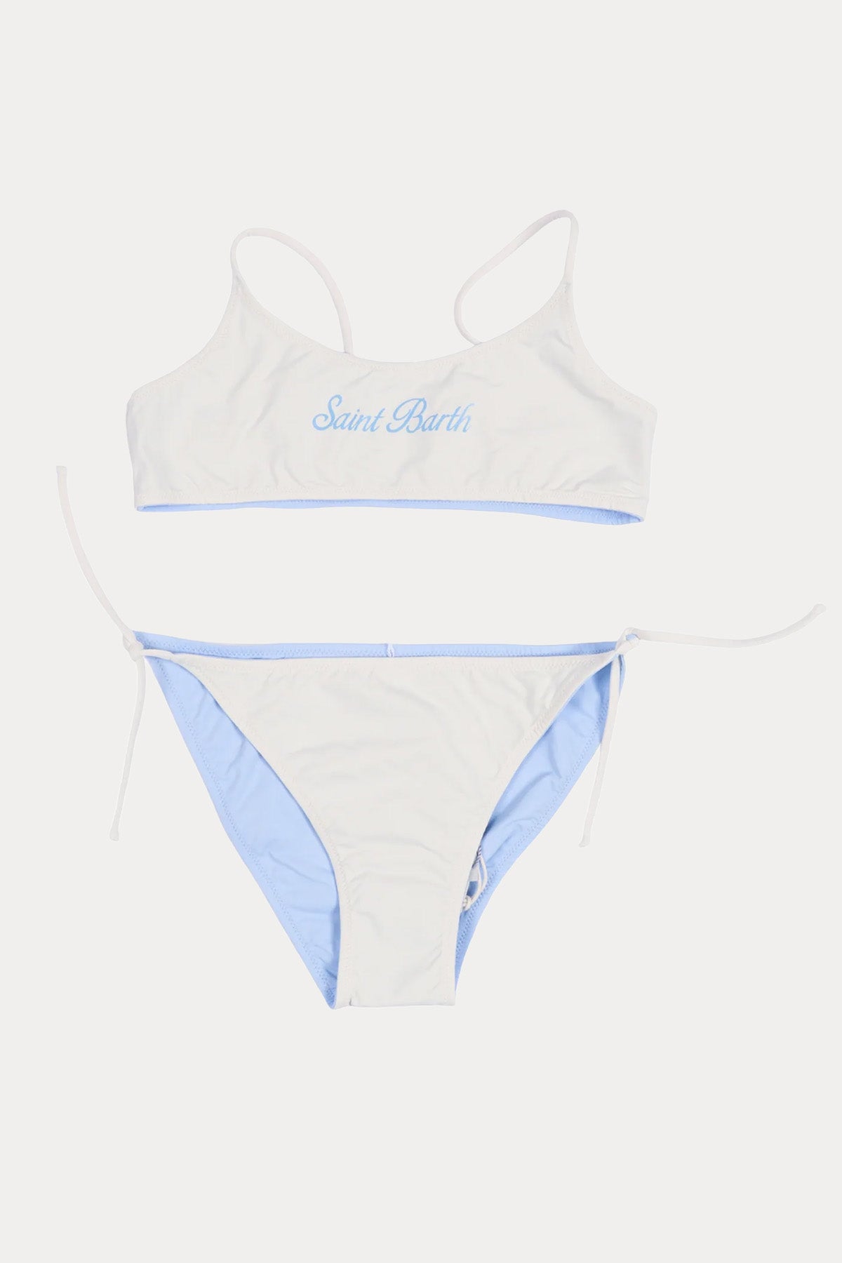 Saint Barth 6-10 Yaş Kız Çocuk Logolu Streç Bikini-Bikini-Libas