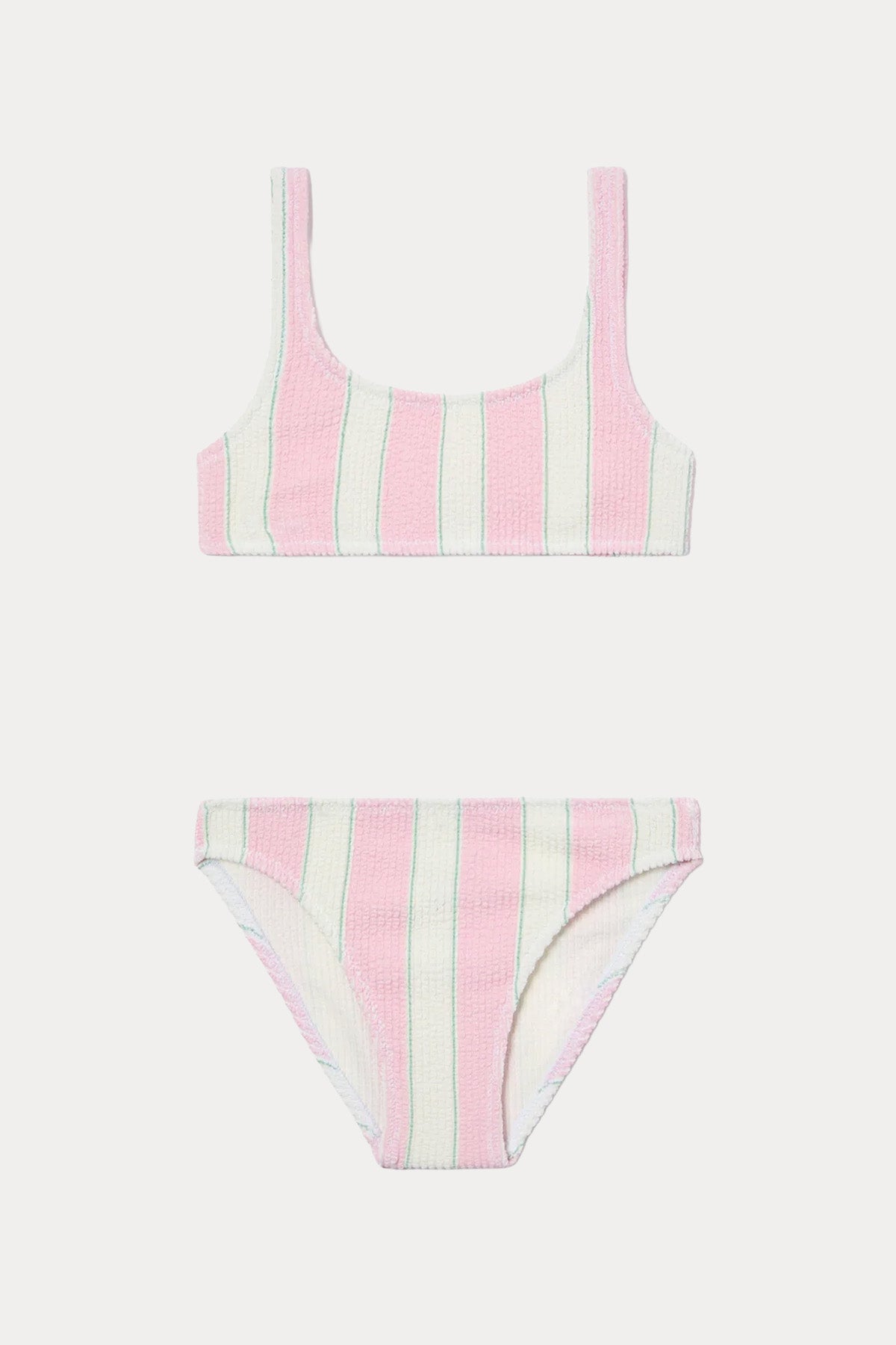 Saint Barth 2-10 Yaş Kız Çocuk Çizgili Streç Bikini-Bikini-Libas