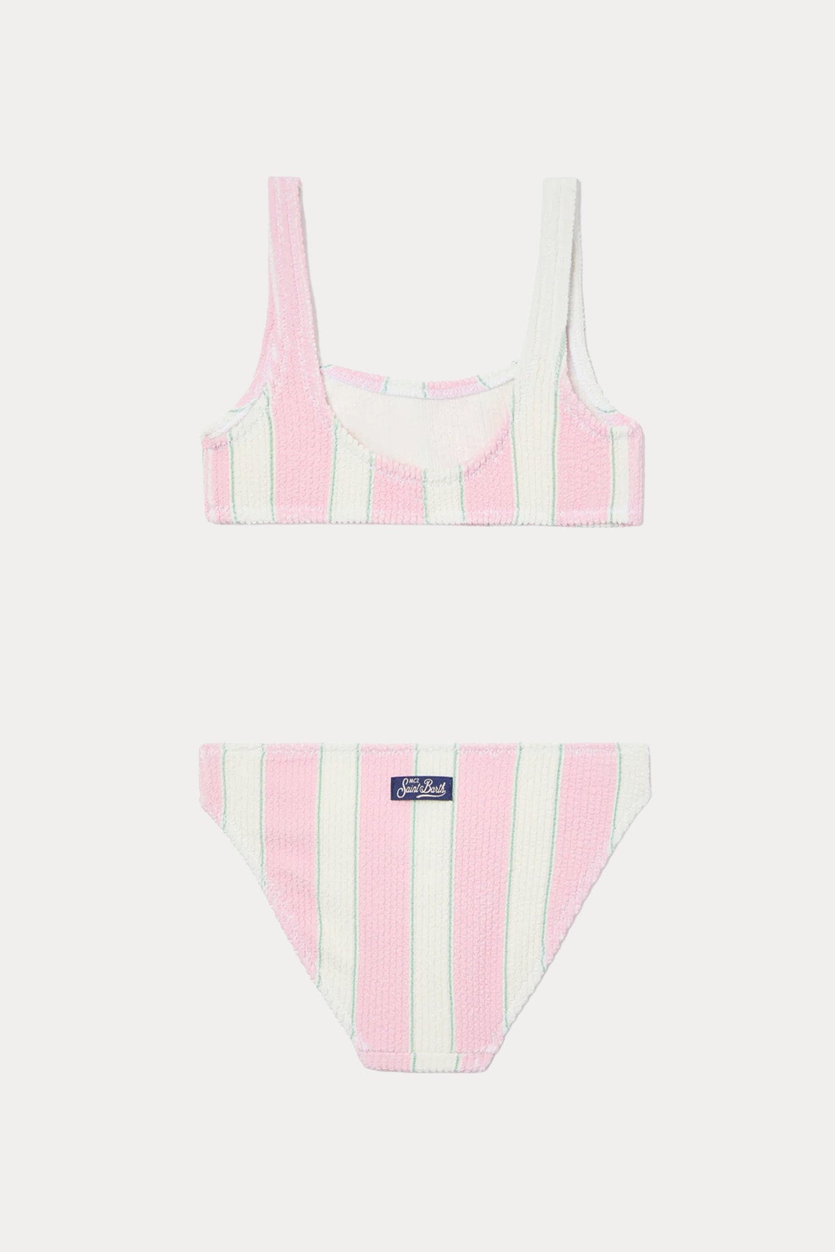 Saint Barth 2-10 Yaş Kız Çocuk Çizgili Streç Bikini-Bikini-Libas