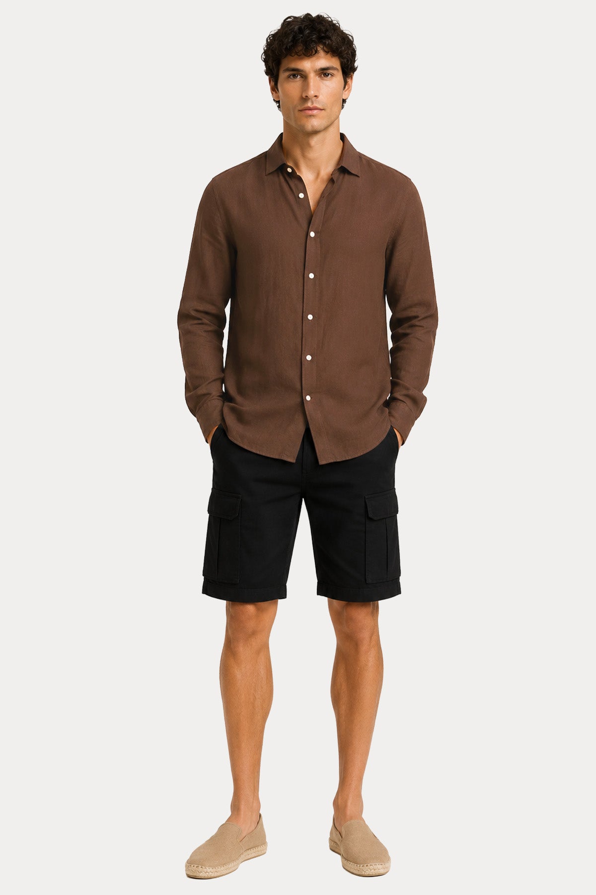 Saint Barth Regular Fit Keten Gömlek