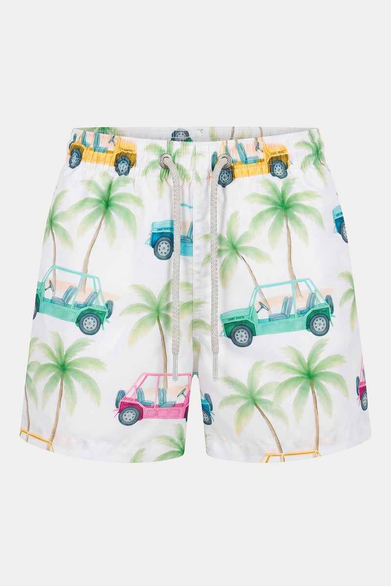 Saint Barth 2-6 Yaş Erkek Çocuk Safari Jeep Temalı Şort Mayo