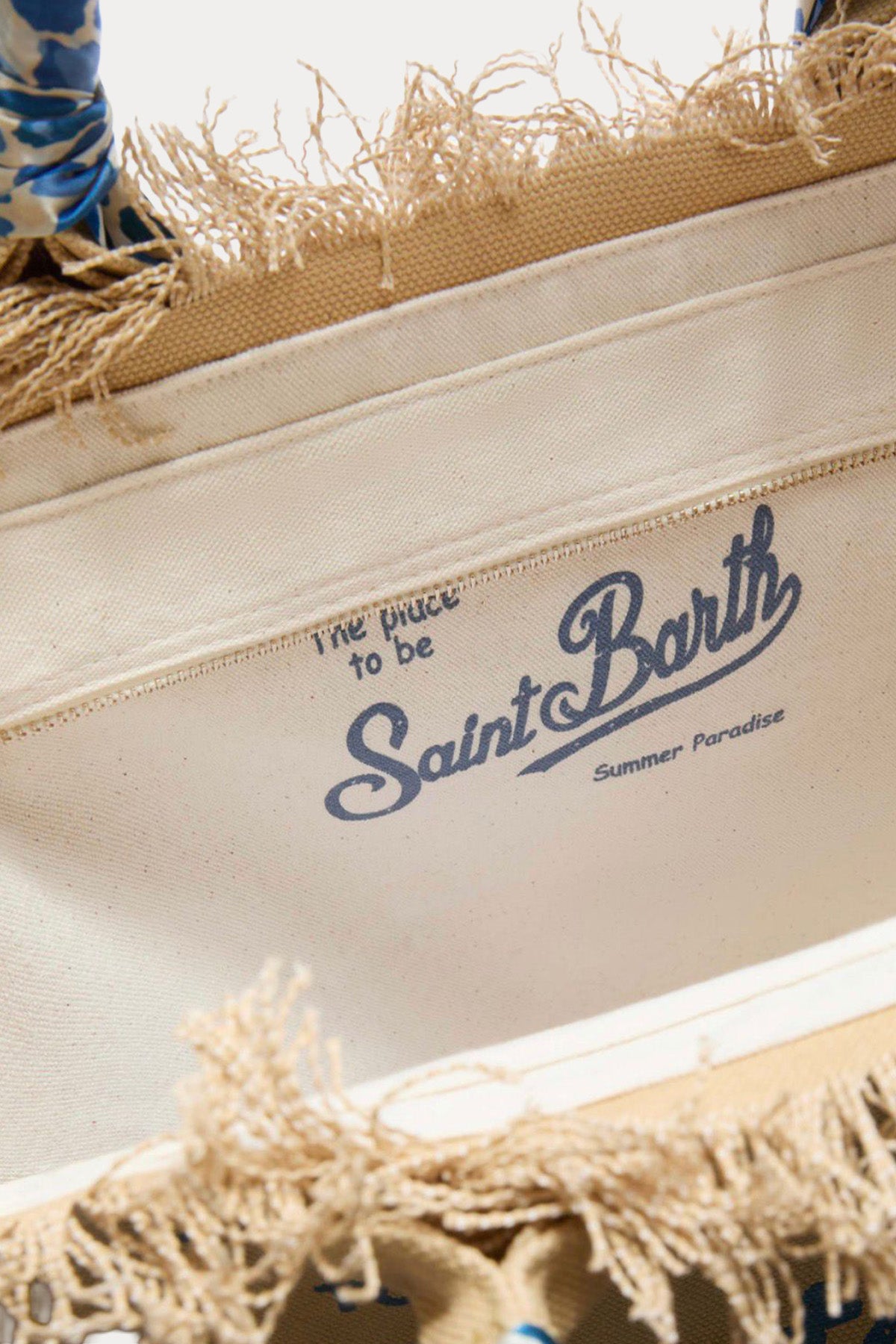Saint Barth Large Logolu Kanvas Çanta