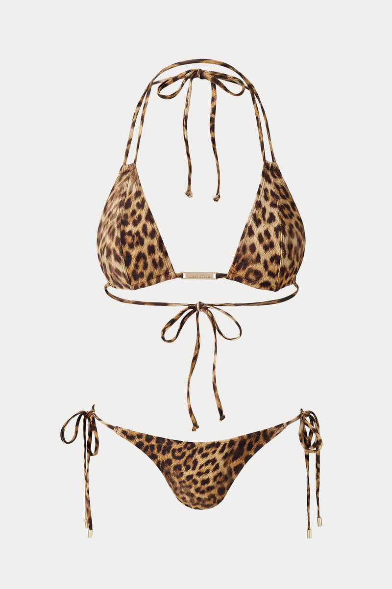 Melissa Odabash Girona Cheetah Leopar Desenli Streç Bikini