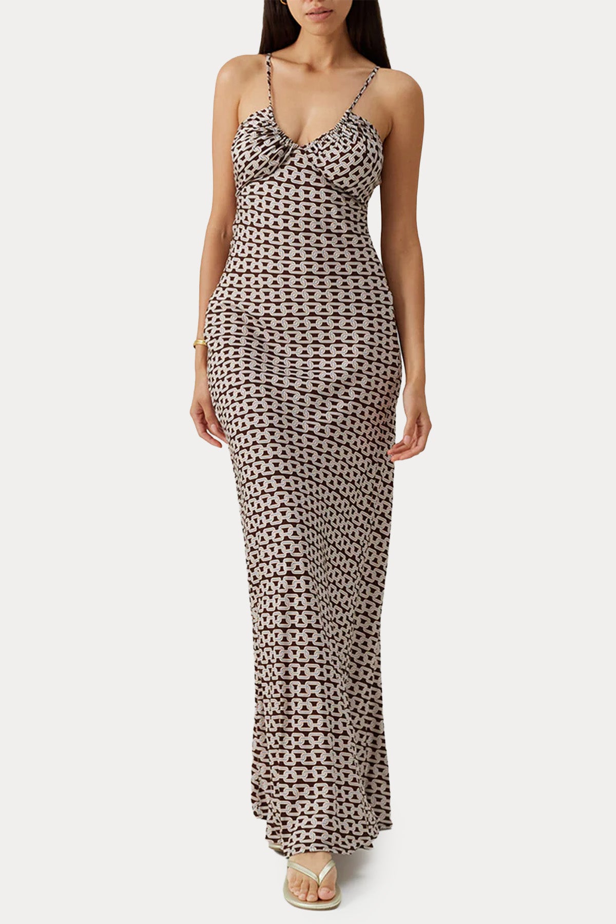 Melissa Odabash Jacey Zincir Desenli Maxi Elbise