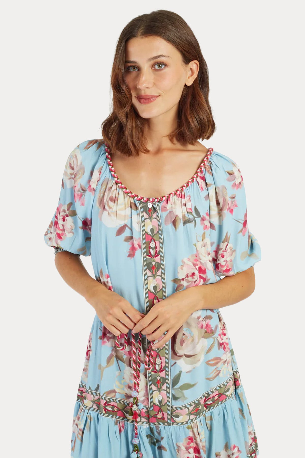 Rene Derhy Milady Comfort Fit Desenli Mini Elbise-Elbise-Libas