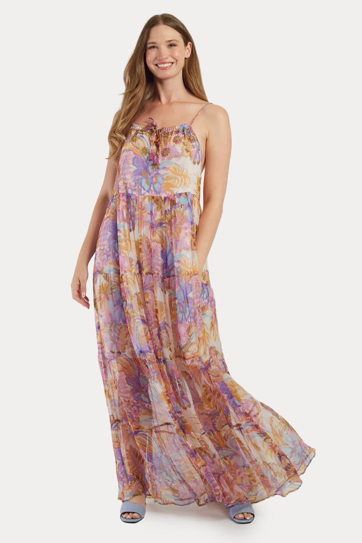Rene Derhy Minh Comfort Fit Maxi Elbise-Elbise-Libas