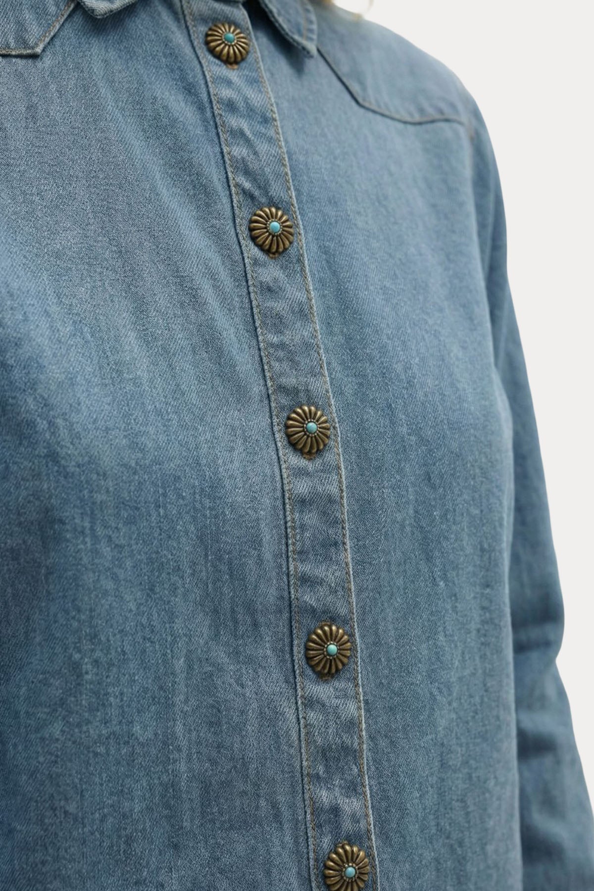 Berenice Regular Fit Denim Gömlek