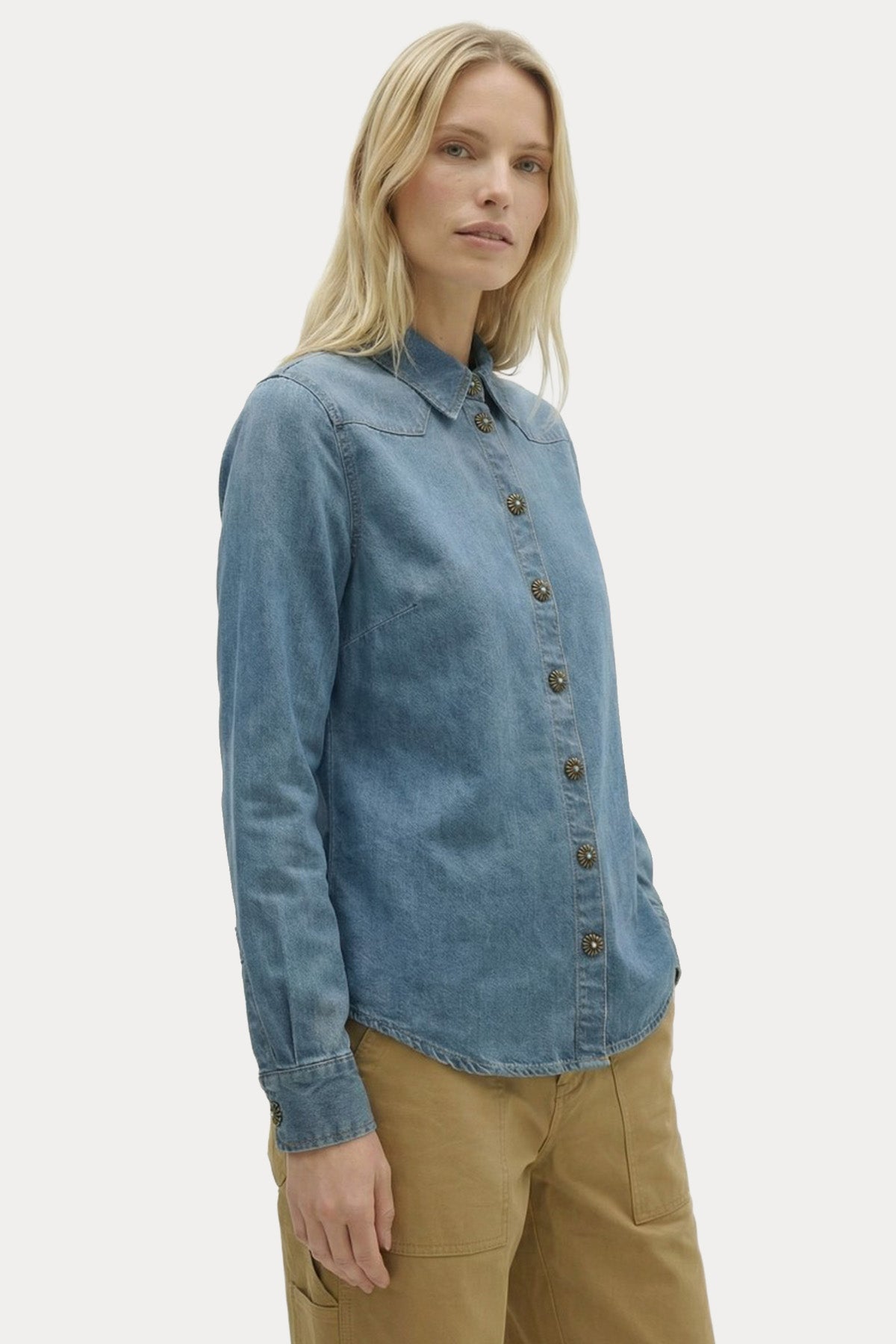 Berenice Regular Fit Denim Gömlek