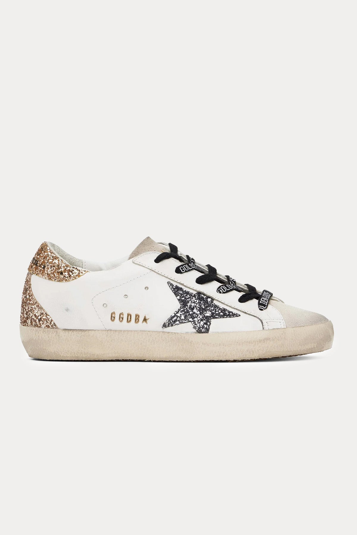 Golden Goose Super-Star Payetli Deri Sneaker Ayakkabı