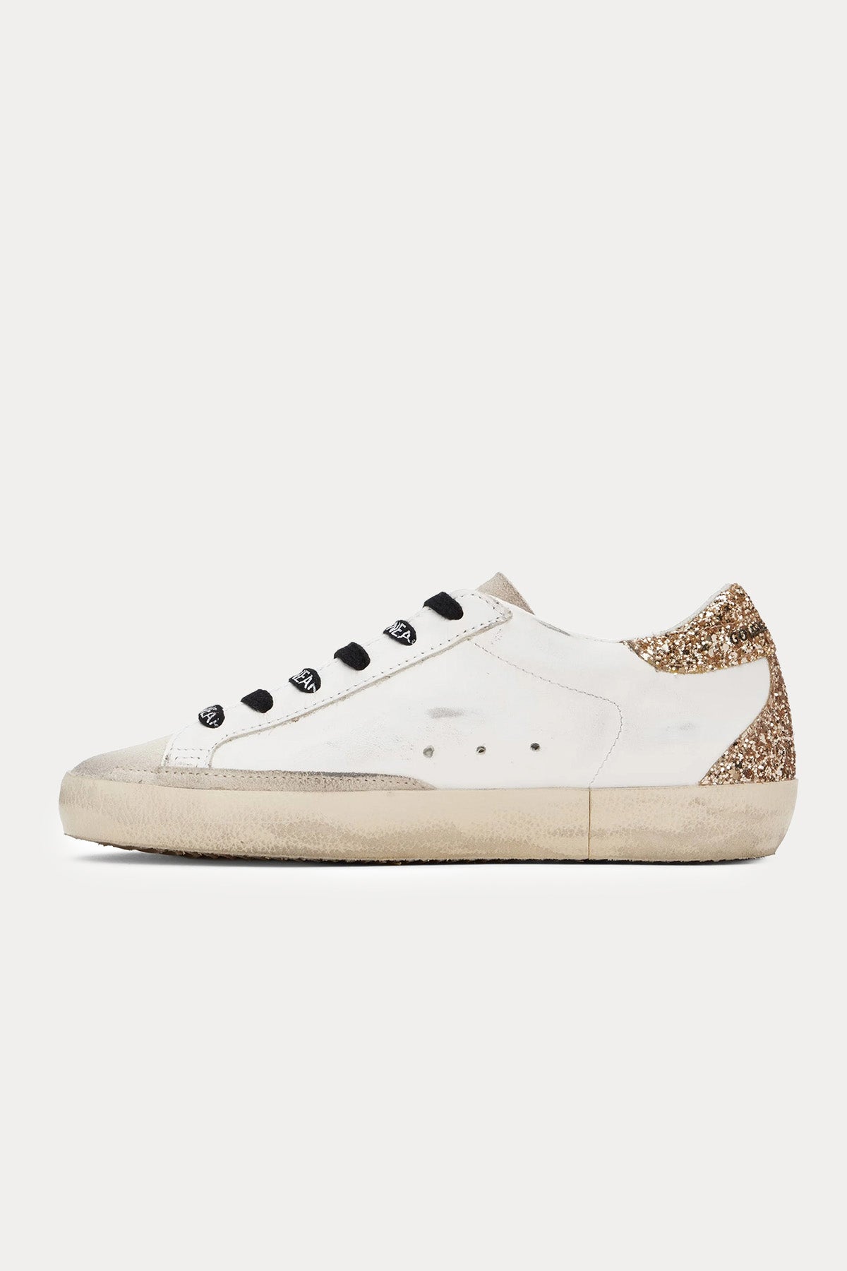 Golden Goose Super-Star Payetli Deri Sneaker Ayakkabı