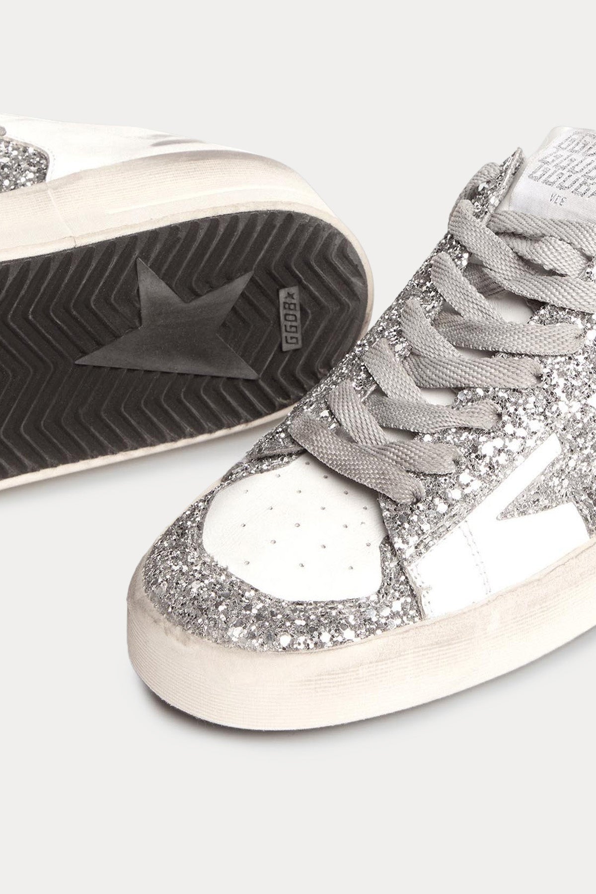 Golden Goose Stardan Payetli Deri Sneaker Ayakkabı