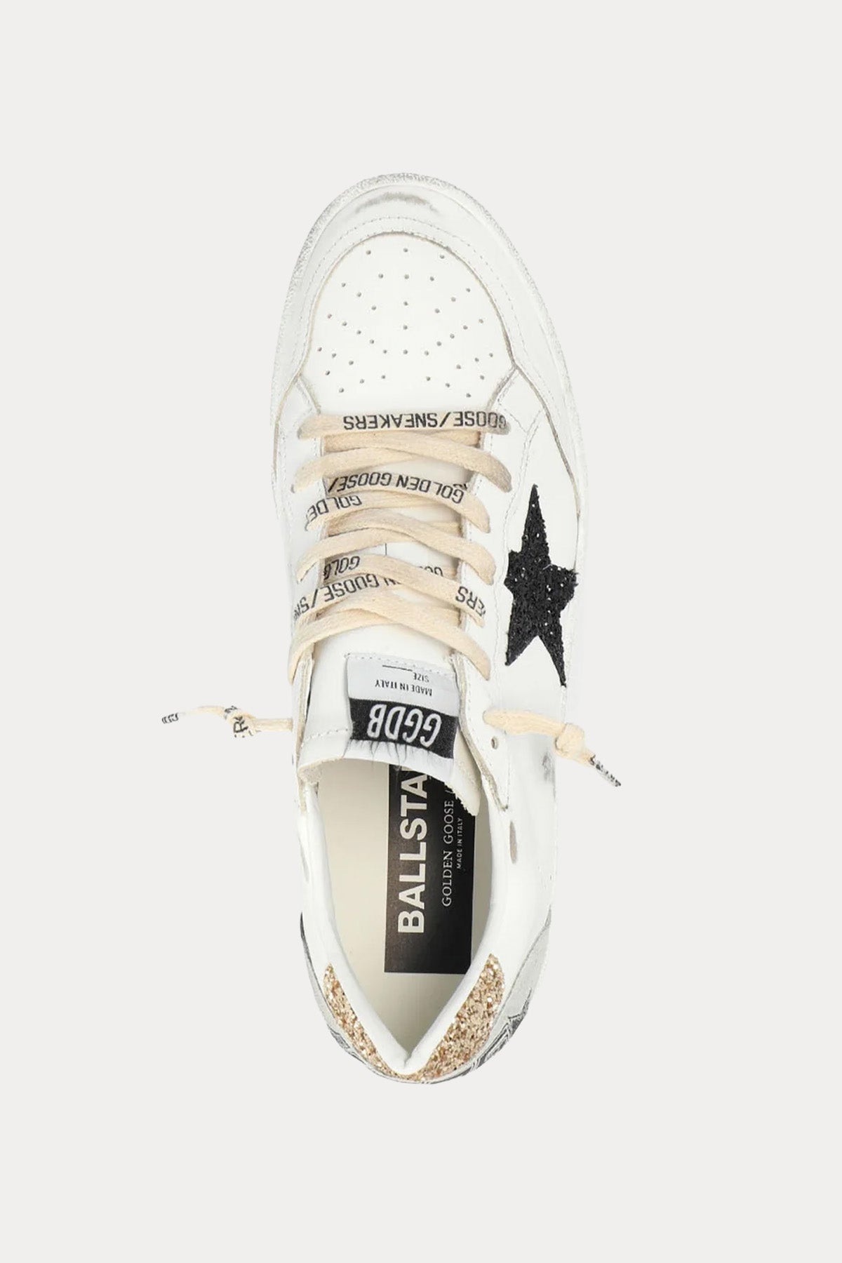 Golden Goose Ball-Star Payetli Deri Sneaker Ayakkabı-Ayakkabı-Libas