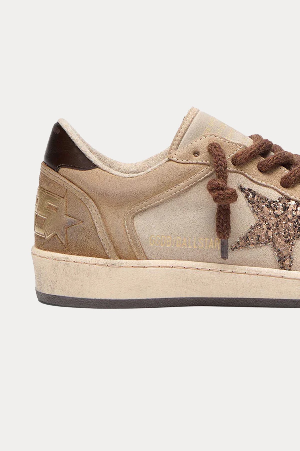 Golden Goose Ball-Star Payetli Nubuk Süet Sneaker Ayakkabı-Ayakkabı-Libas