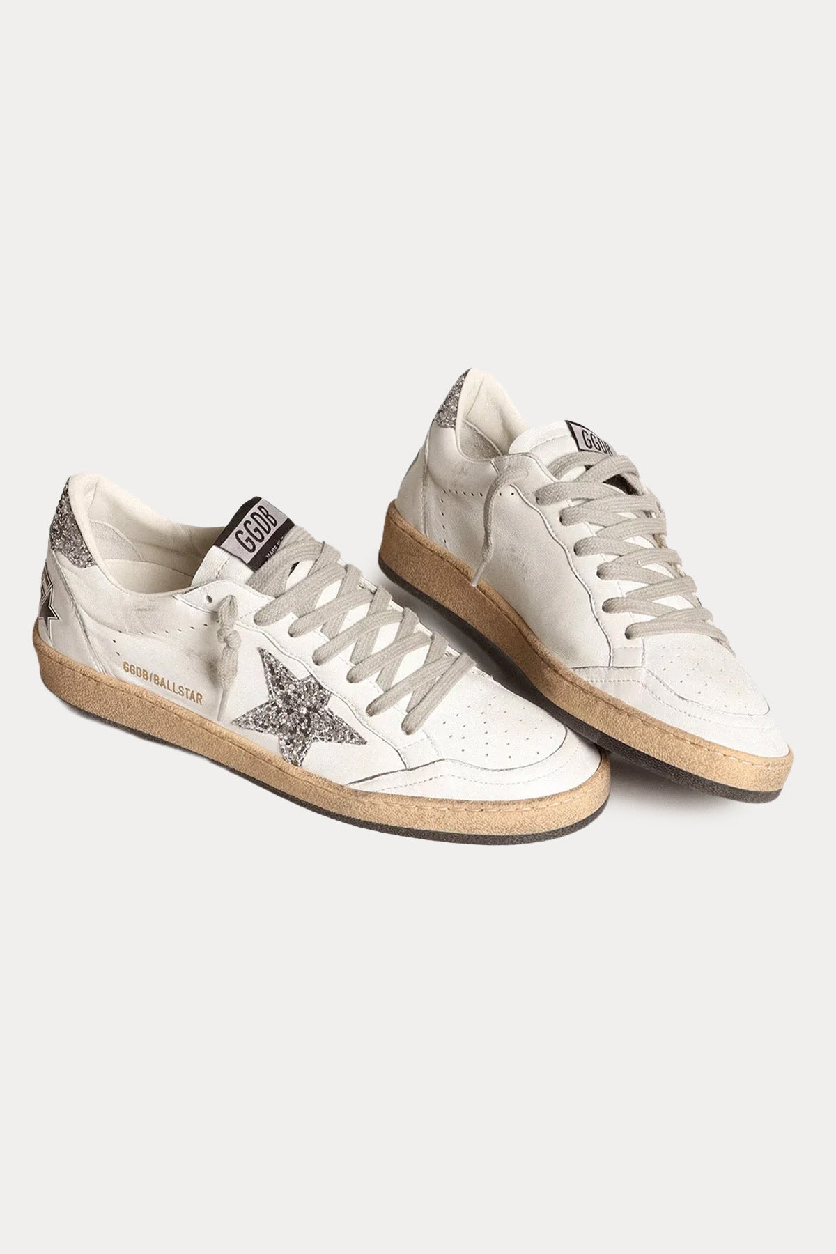 Golden Goose Ball-Star Payetli Deri Sneaker Ayakkabı-Ayakkabı-Libas