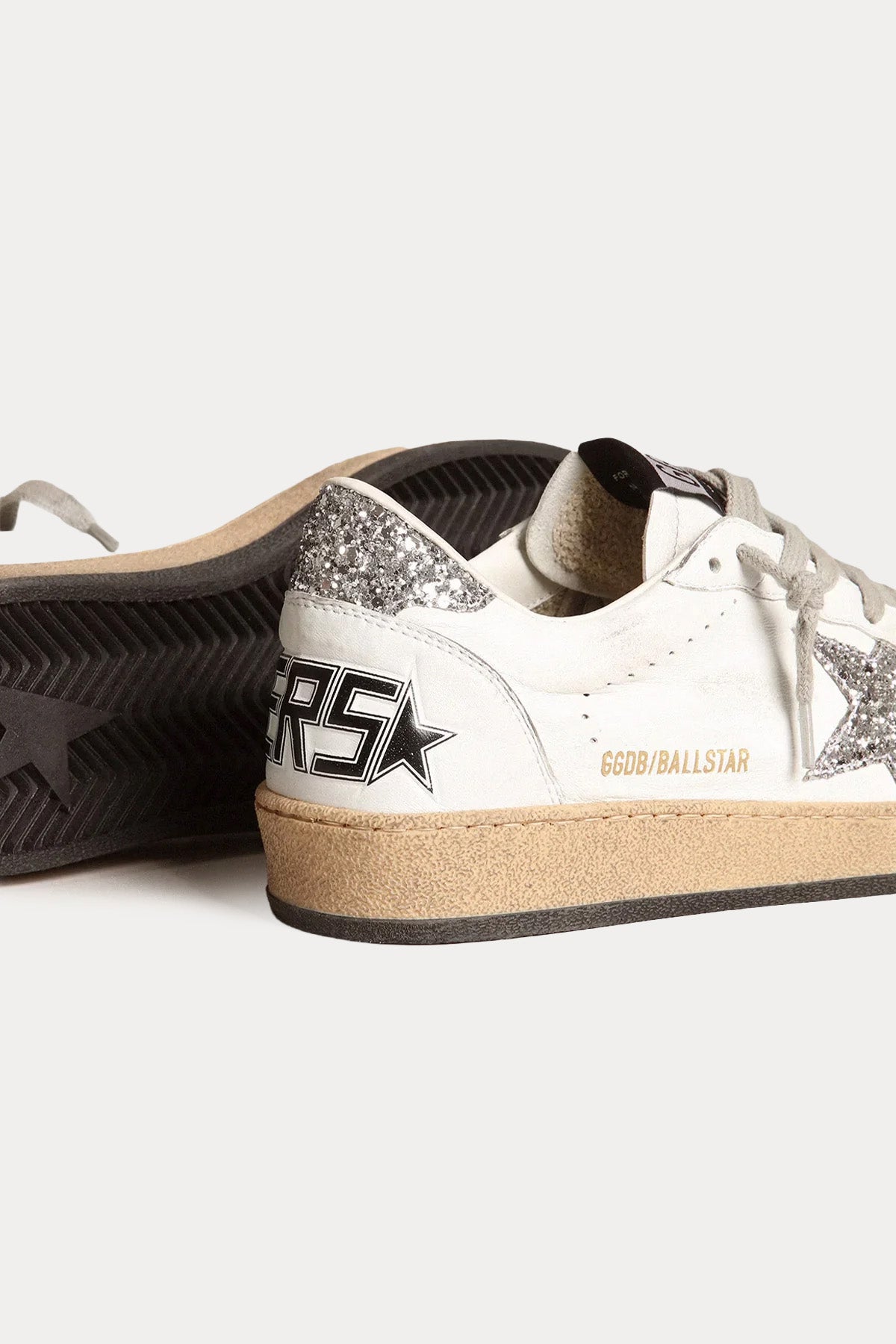 Golden Goose Ball-Star Payetli Deri Sneaker Ayakkabı-Ayakkabı-Libas
