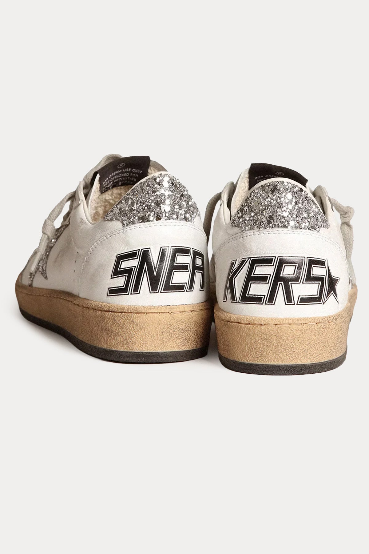 Golden Goose Ball-Star Payetli Deri Sneaker Ayakkabı-Ayakkabı-Libas