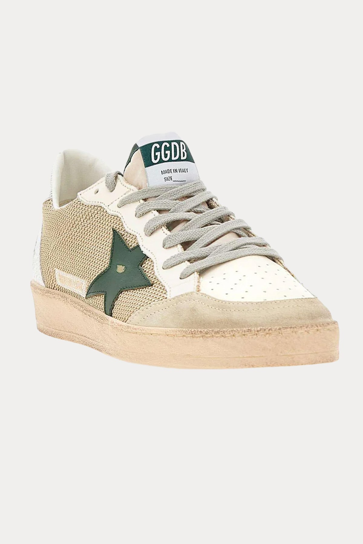 Golden Goose Ball-Star Teknik Fileli Deri Sneaker Ayakkabı-Ayakkabı-Libas
