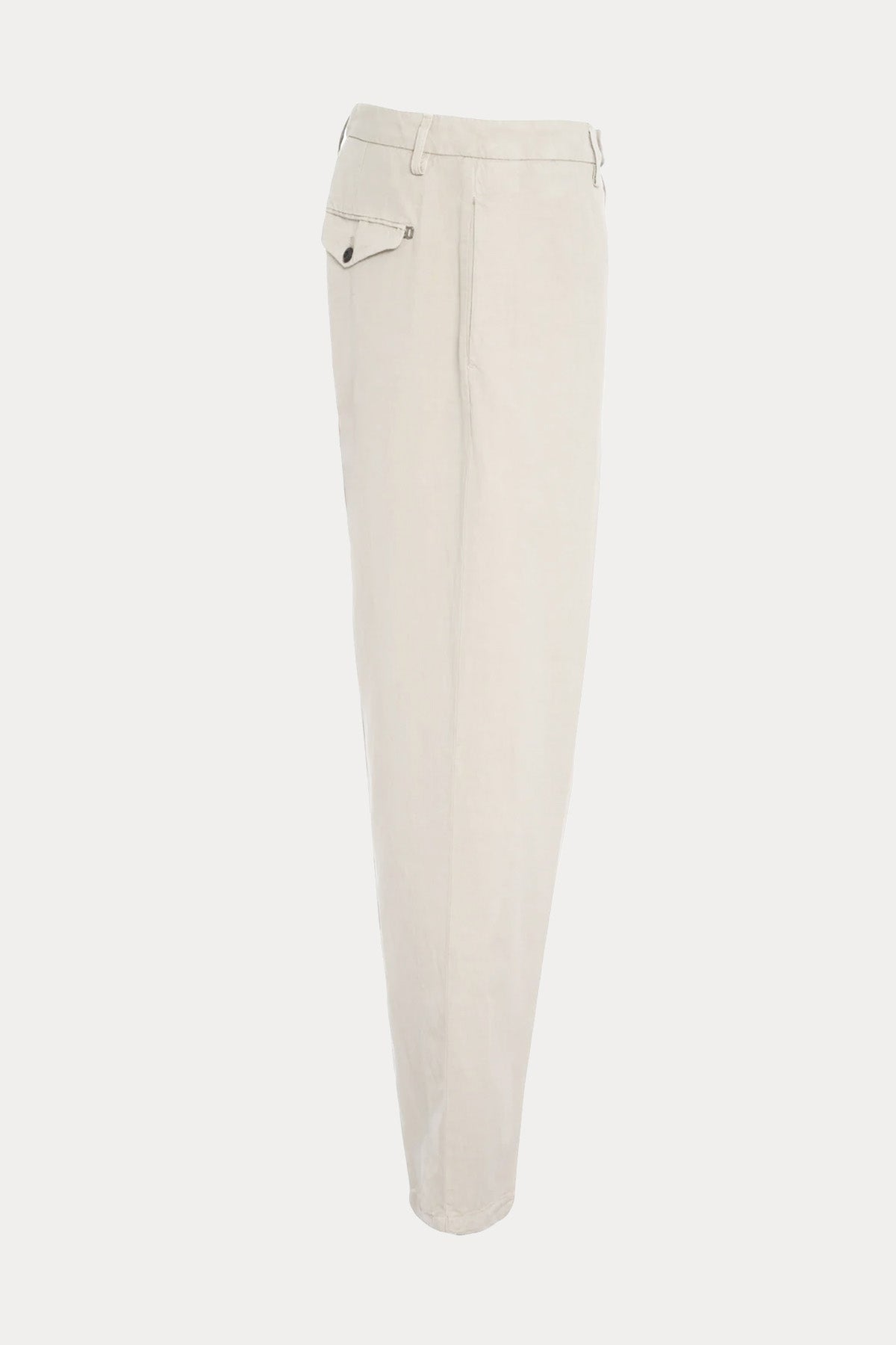 Dondup Relaxed Fit Yandan Cepli Keten Pantolon