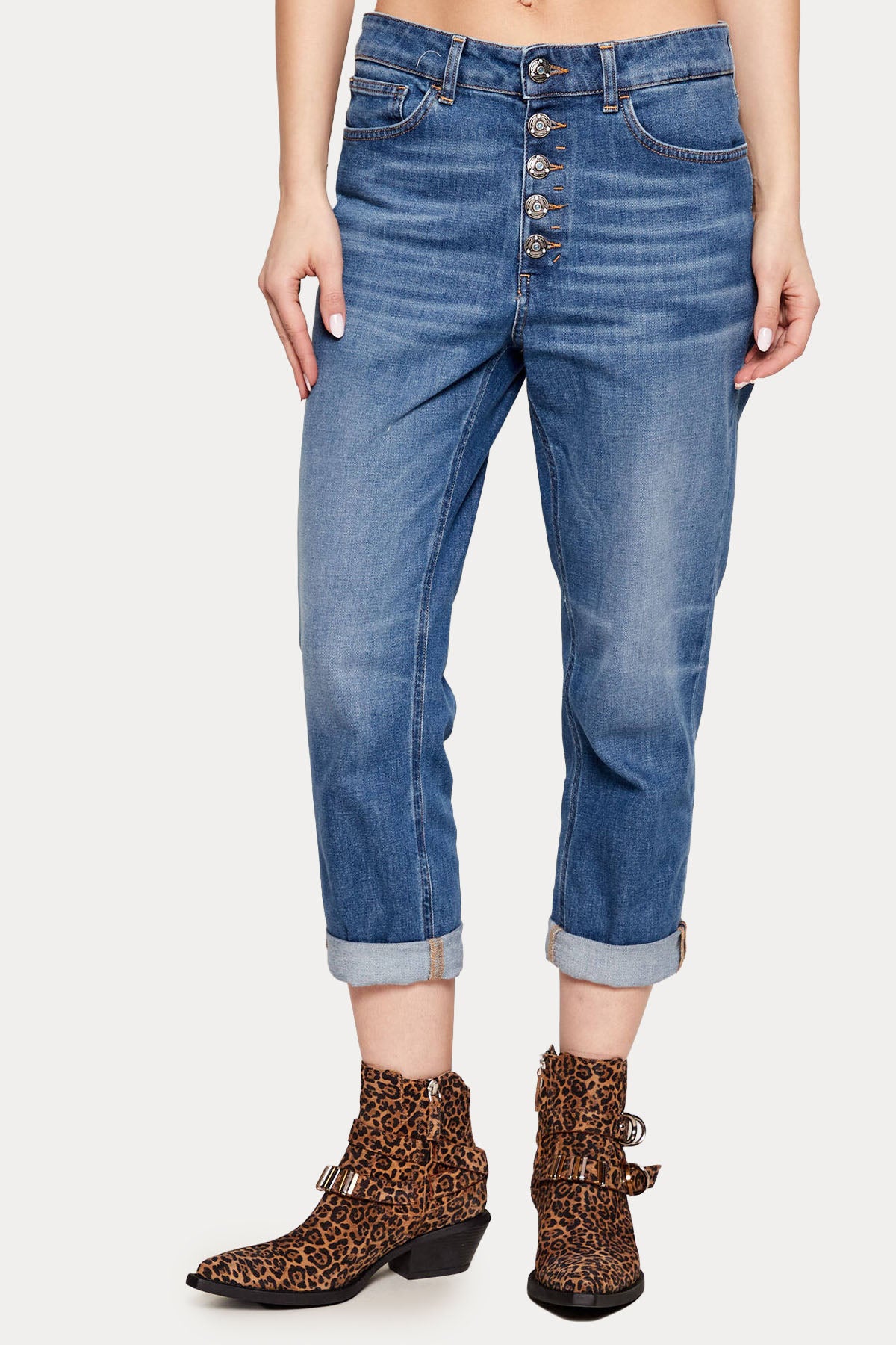 Dondup Koons Loose Fit Yıkamalı Jeans