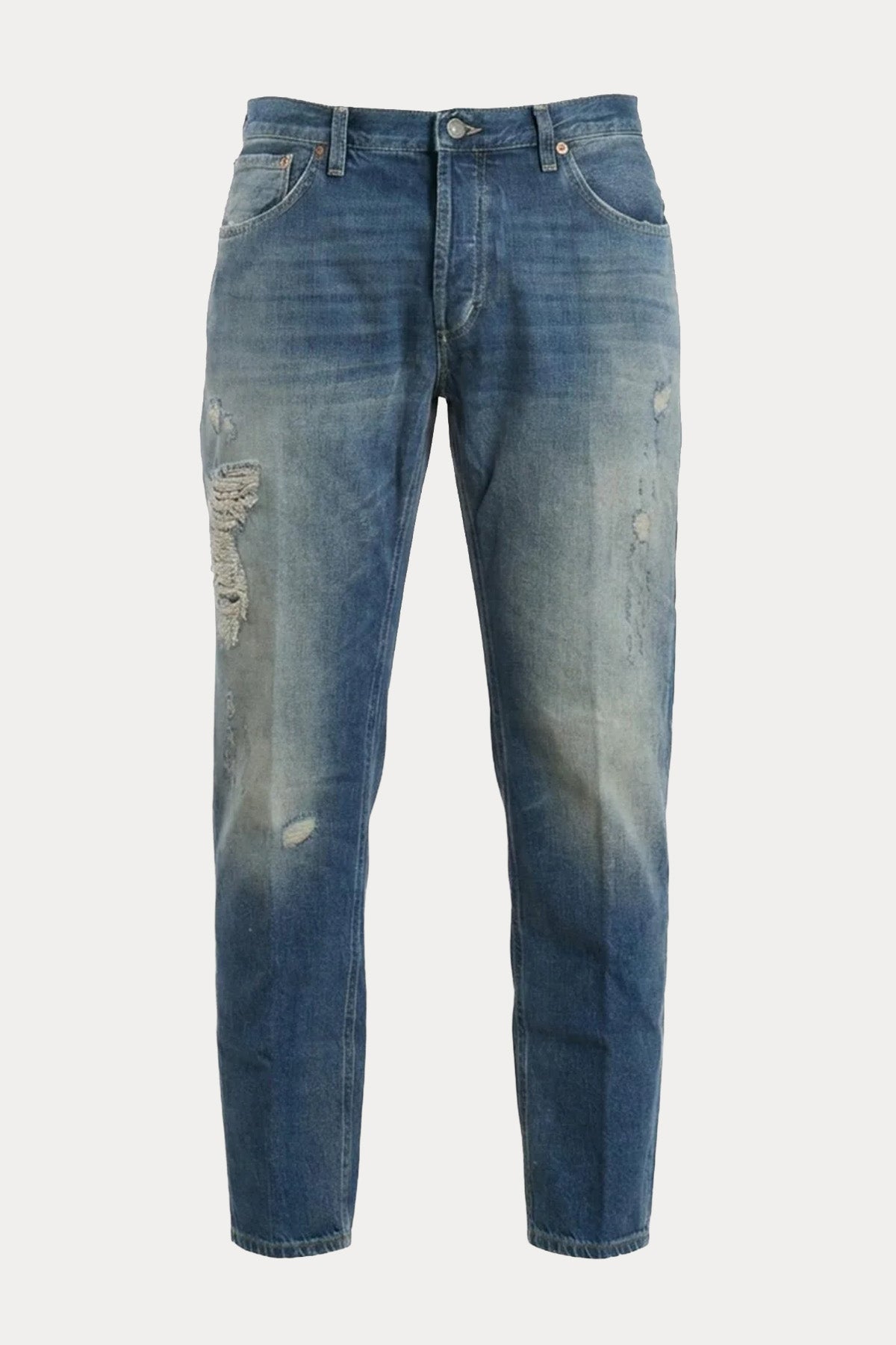 Dondup Brighton Carrot Slim Fit Yıkamalı Jeans-Jeans-Libas