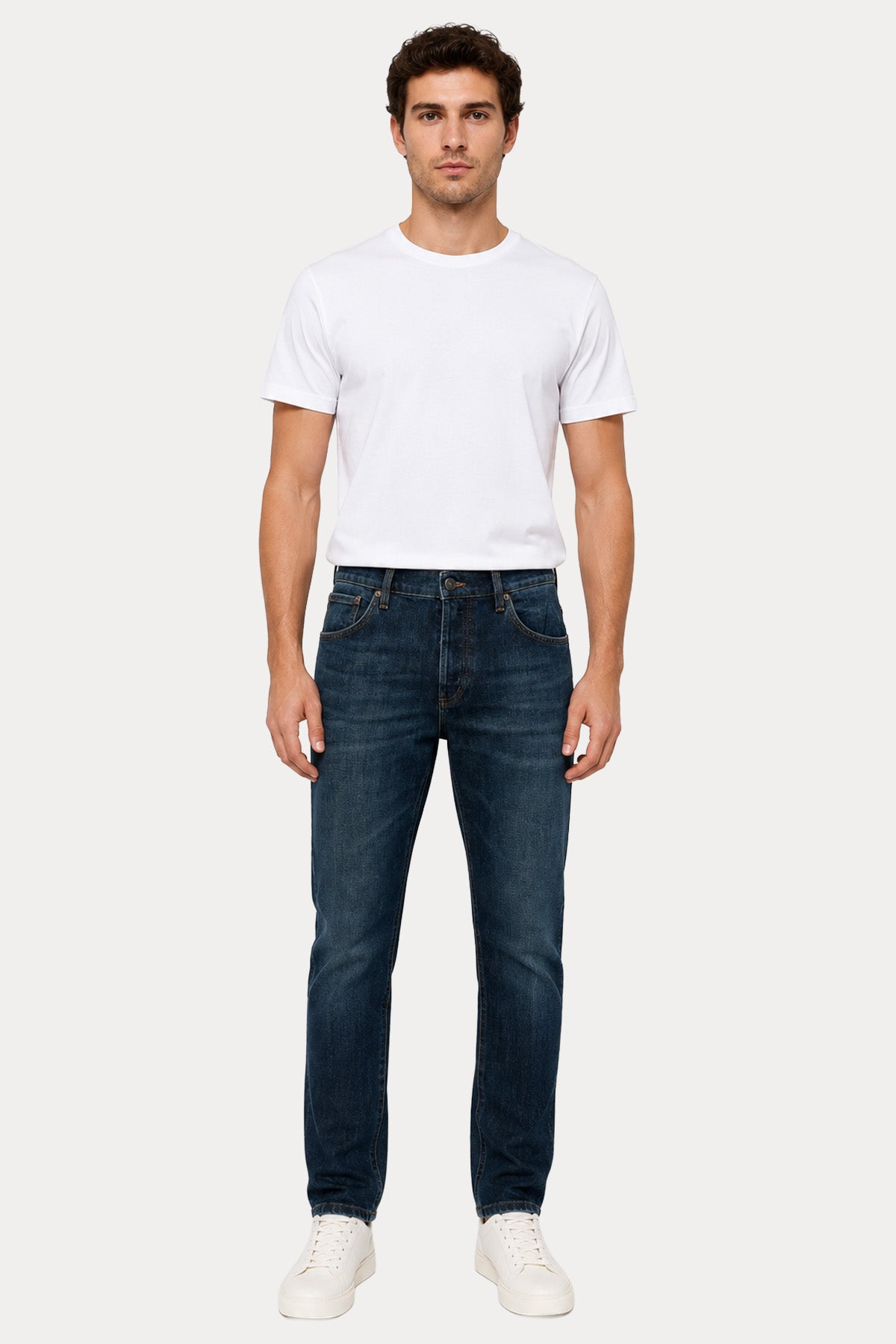Dondup Brighton Carrot Slim Fit Yıkamalı Jeans