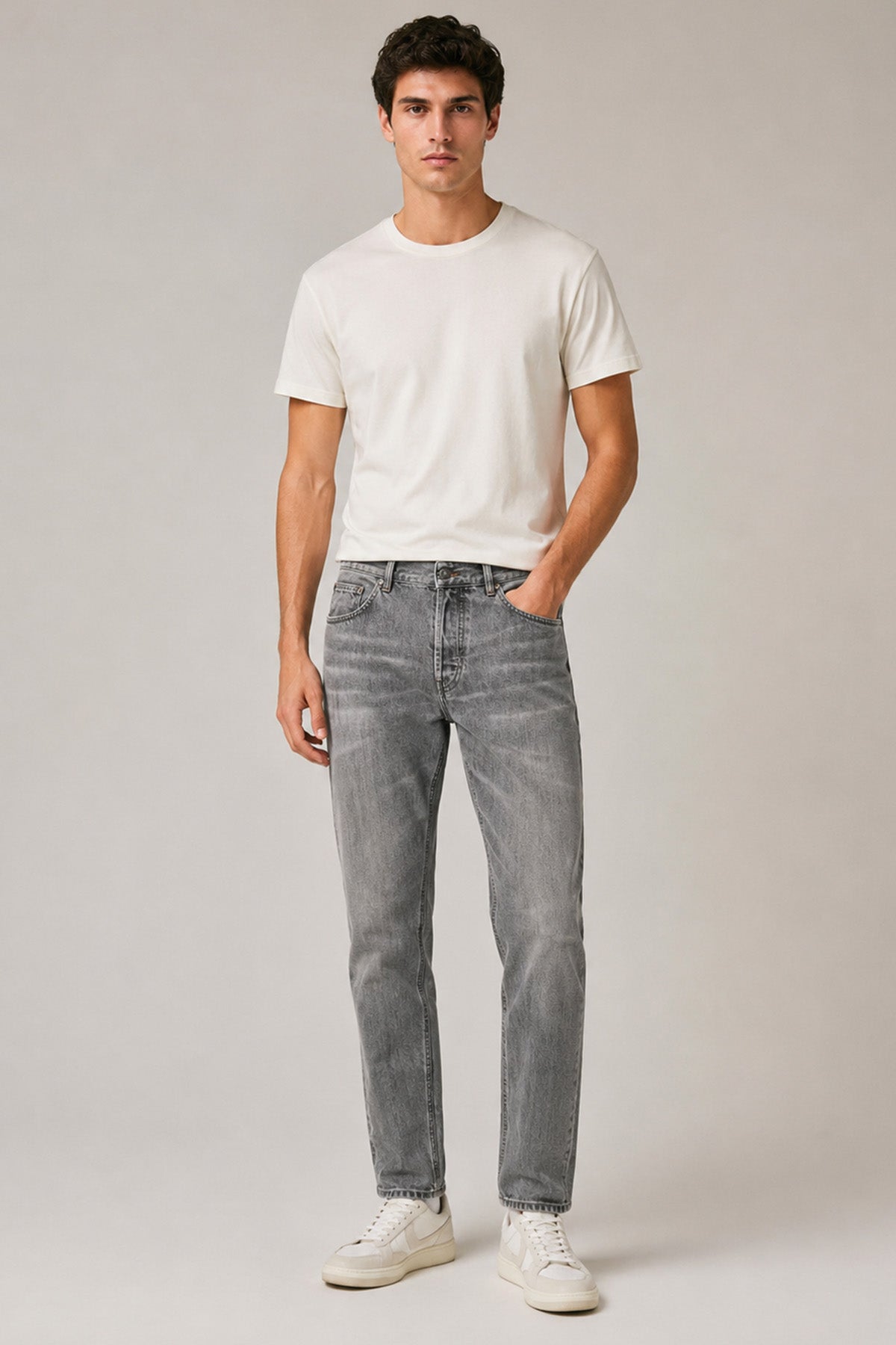 Dondup Dian Carrot Slim Fit Yıkamalı Jeans
