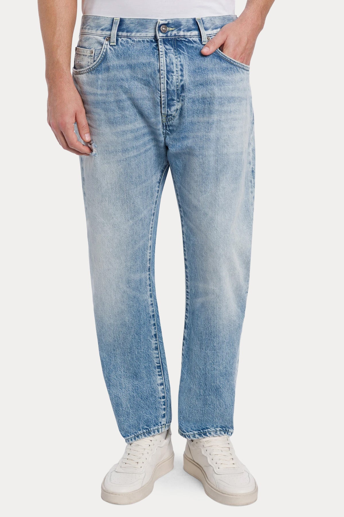 Dondup David Carrot Slim Fit Yıkamalı Jeans