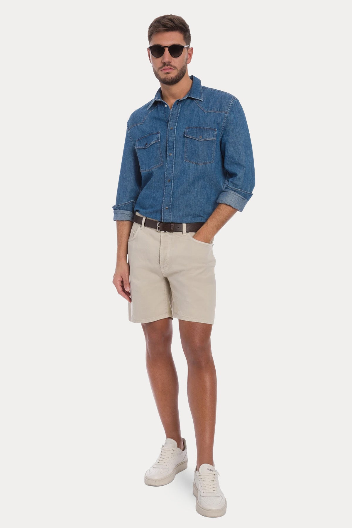Dondup Tony Regular Fit Denim Cep Detaylı Şort