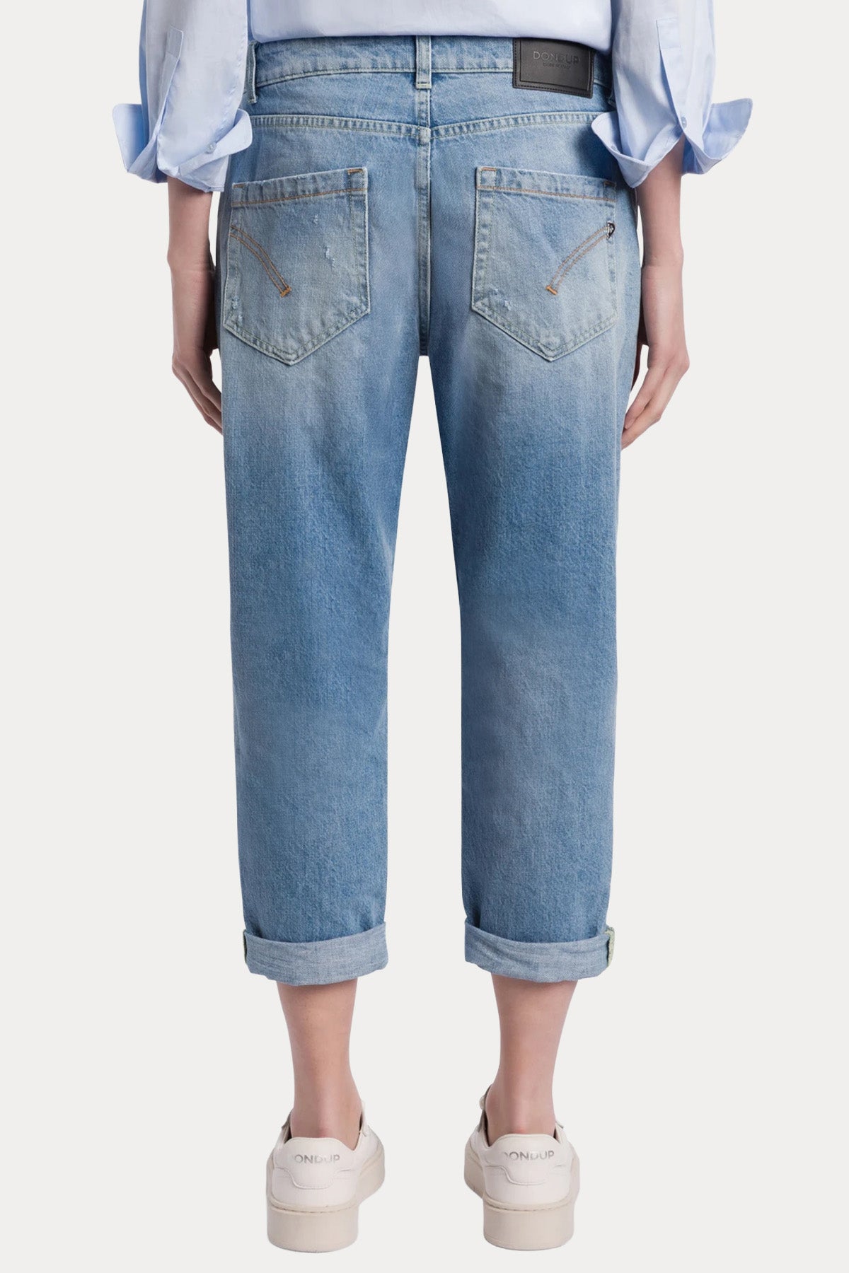 Dondup Koons Loose Fit Yıkamalı Jeans-Jeans-Libas