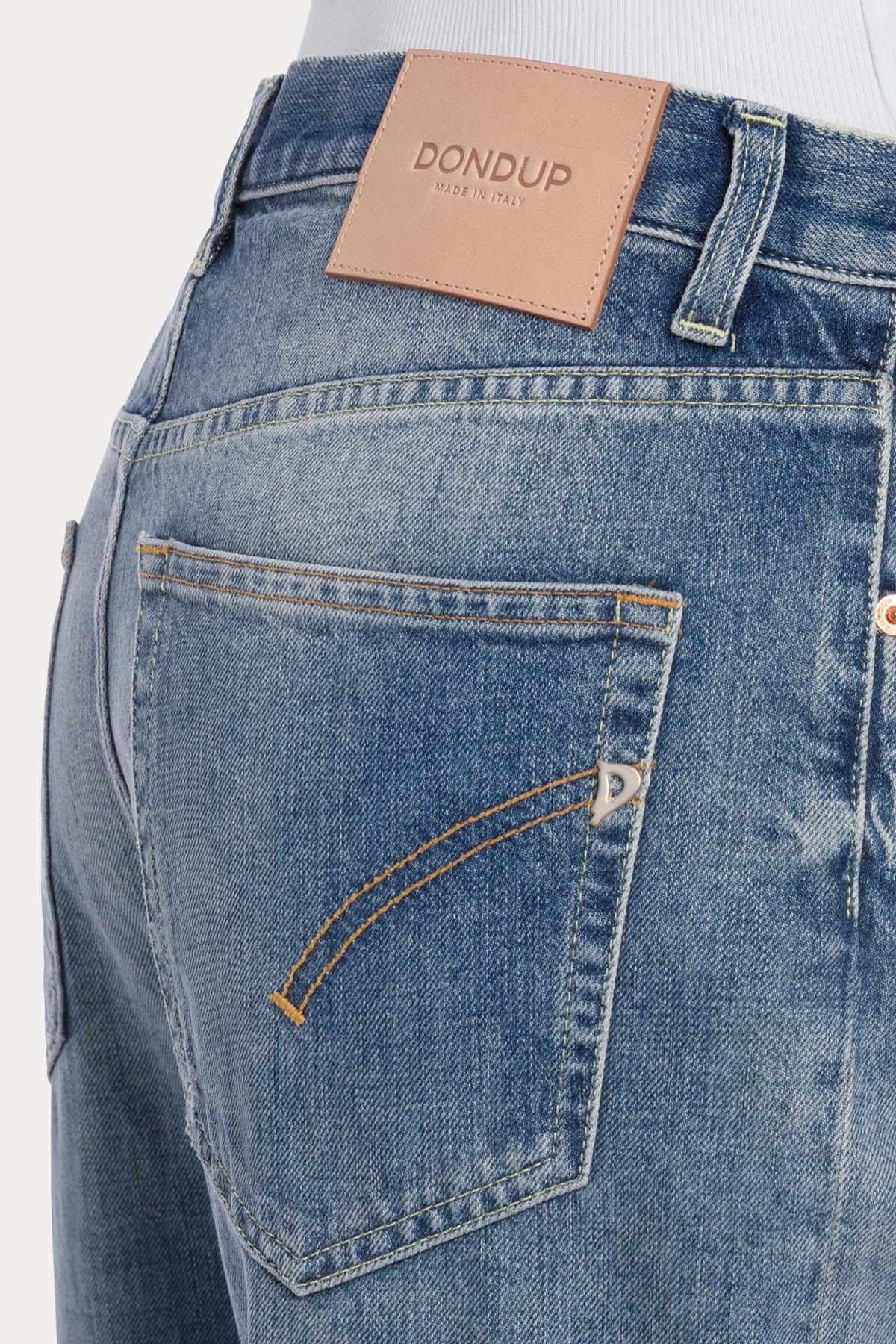 Dondup Francine Wide Leg Yıkamalı Jeans-Jeans-Libas