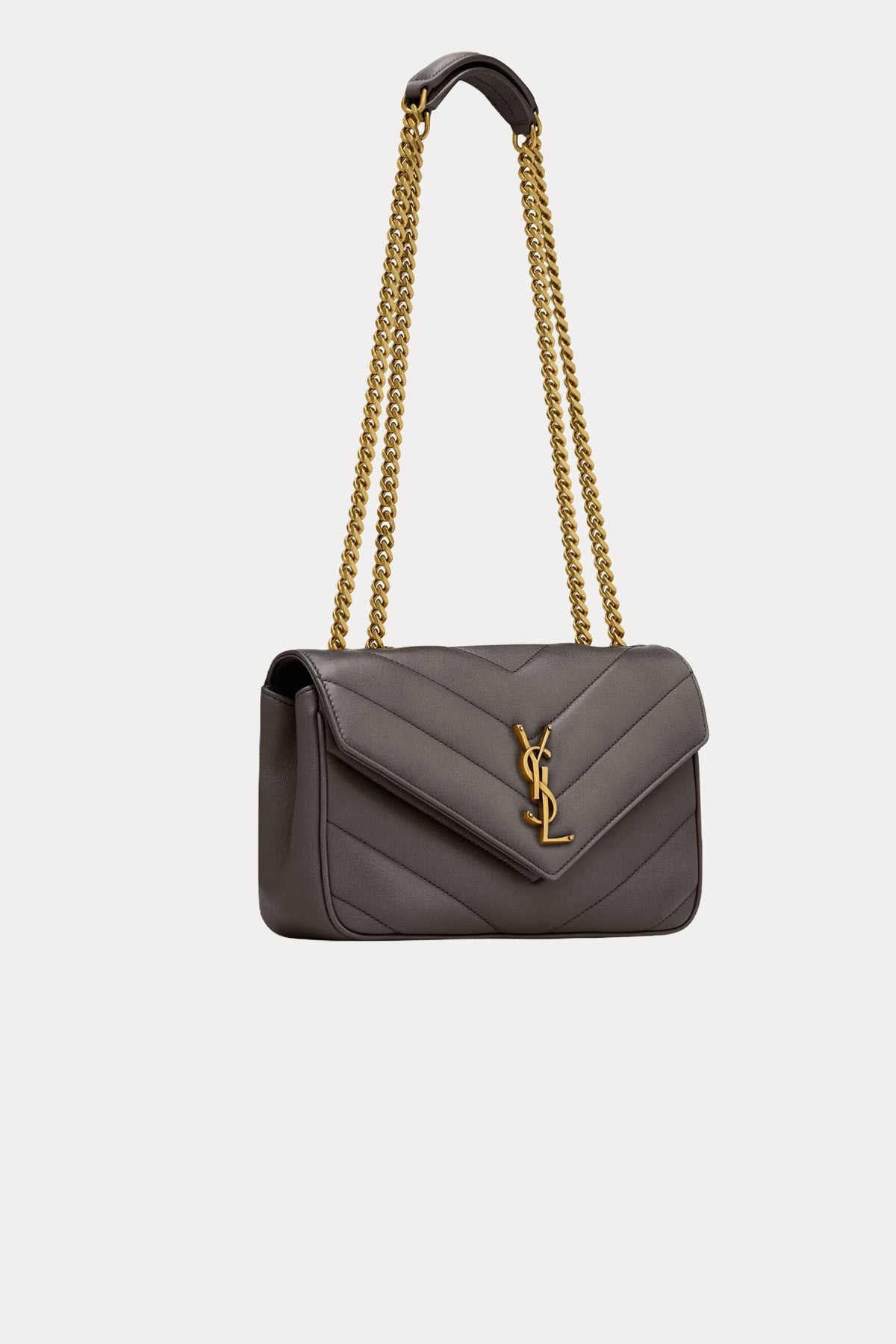 Saint Laurent Logolu Small Deri Omuz Çantası-Çanta-Libas
