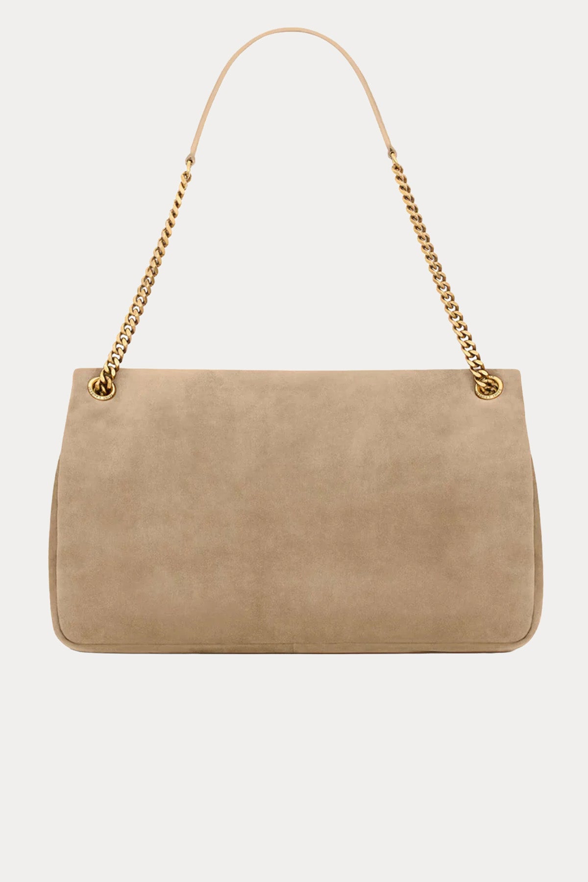 Saint Laurent Logolu Large Süet Omuz Çantası