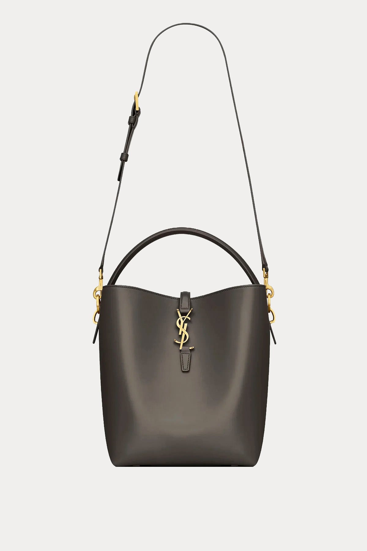 Saint Laurent Logolu Medium Deri Omuz Çantası