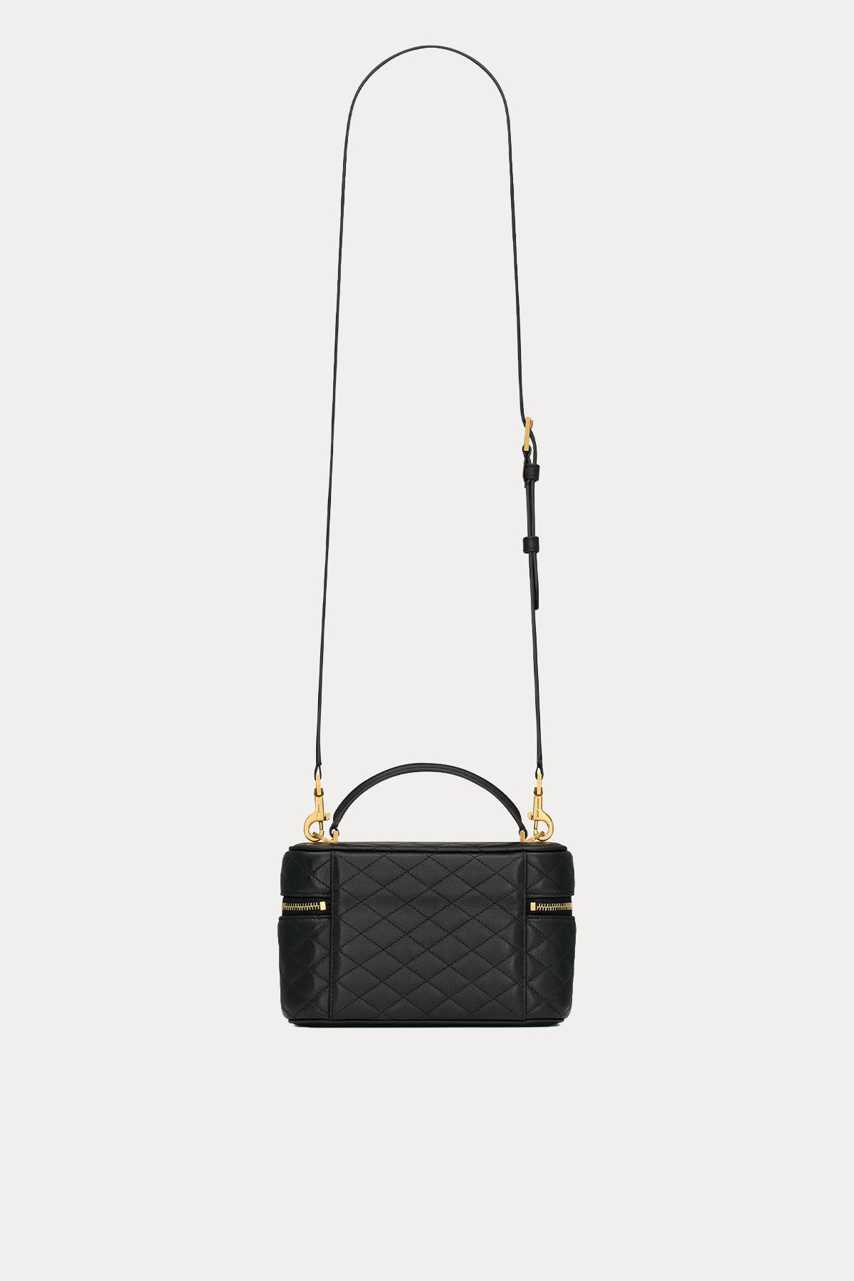 Saint Laurent Logolu Small Kapitone Deri Omuz Çantası-Çanta-Libas