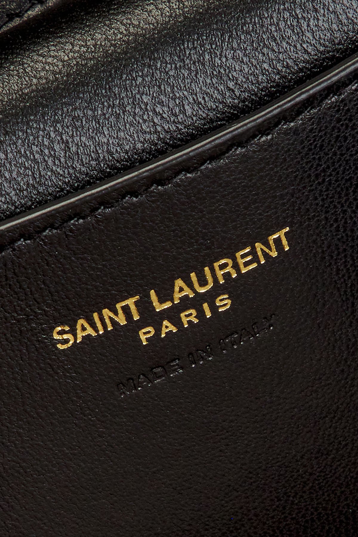 Saint Laurent Logolu Small Kapitone Deri Omuz Çantası-Çanta-Libas