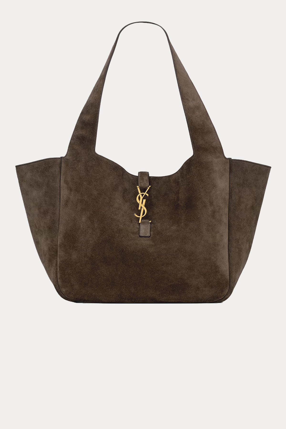 Saint Laurent Logolu Large Süet Omuz Çantası