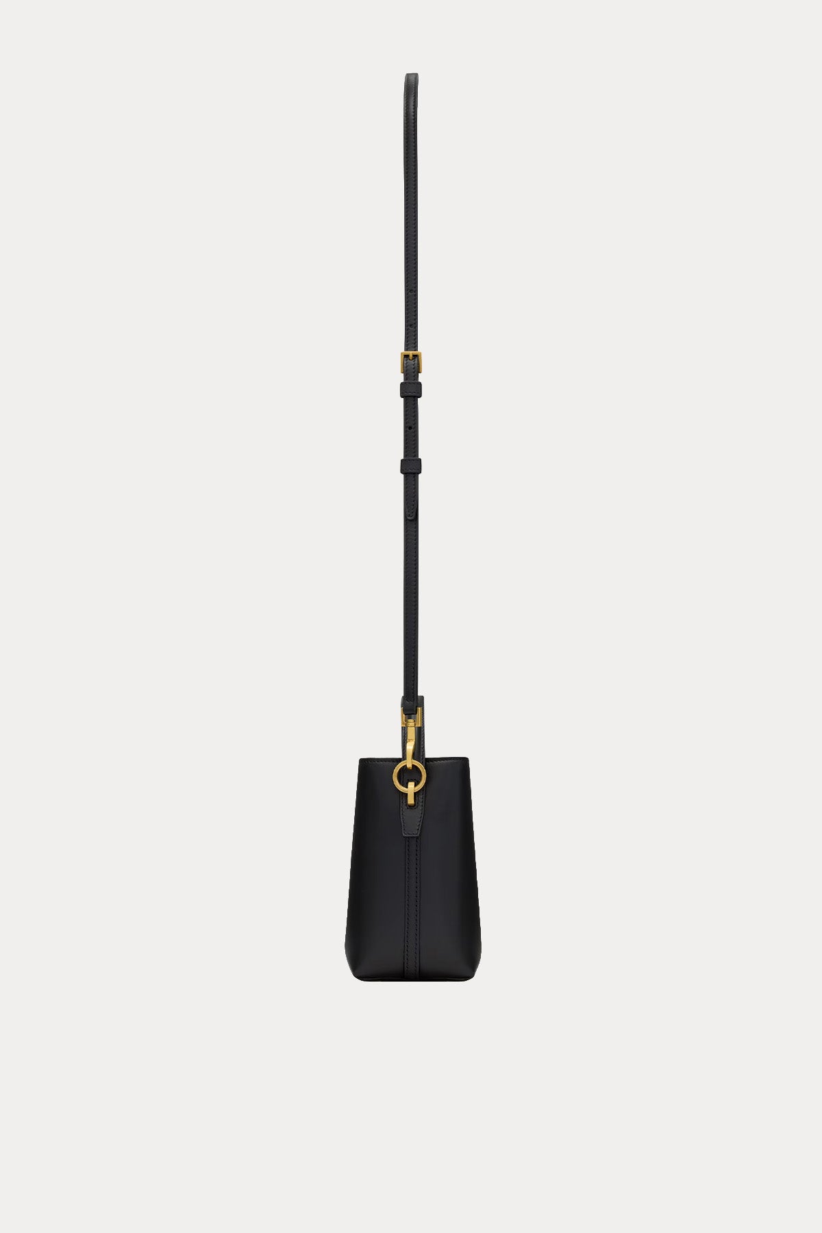 Saint Laurent Logolu Mini Deri Omuz Çantası-Çanta-Libas