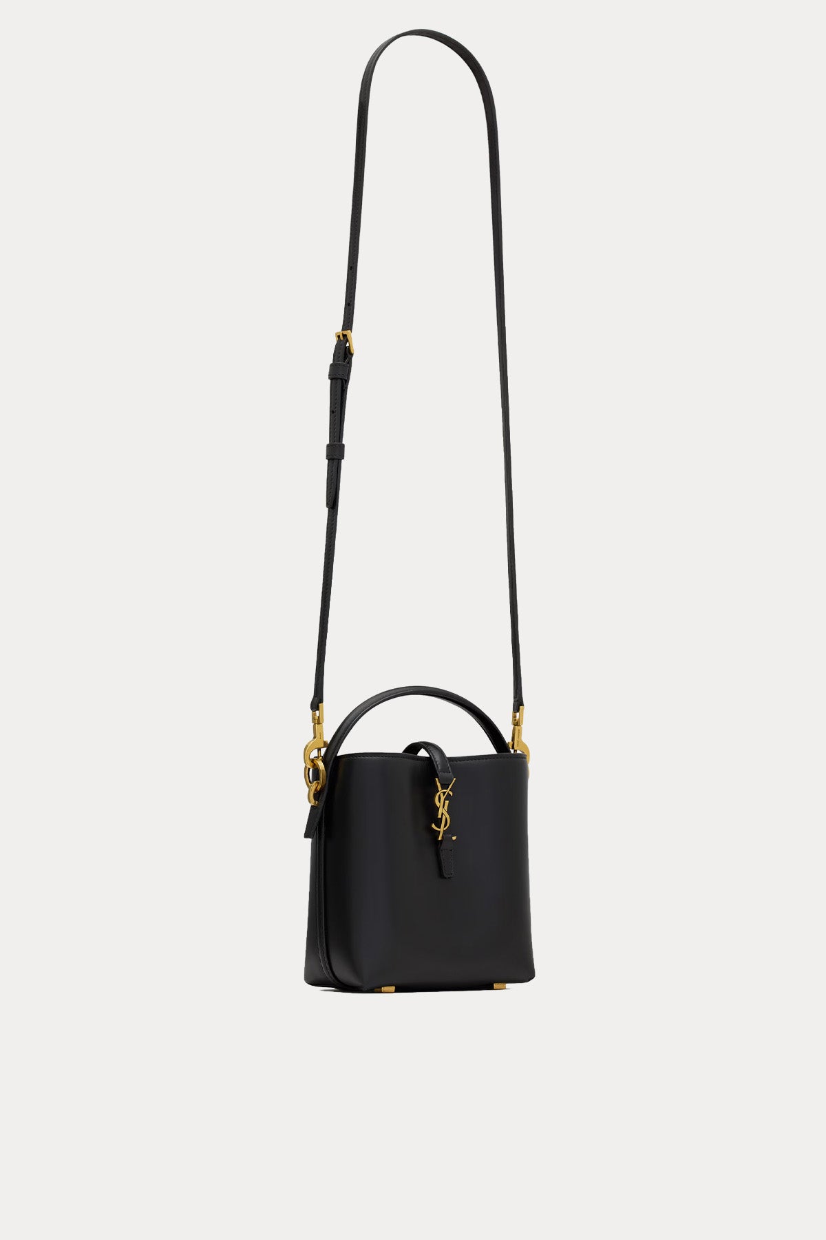 Saint Laurent Logolu Mini Deri Omuz Çantası-Çanta-Libas