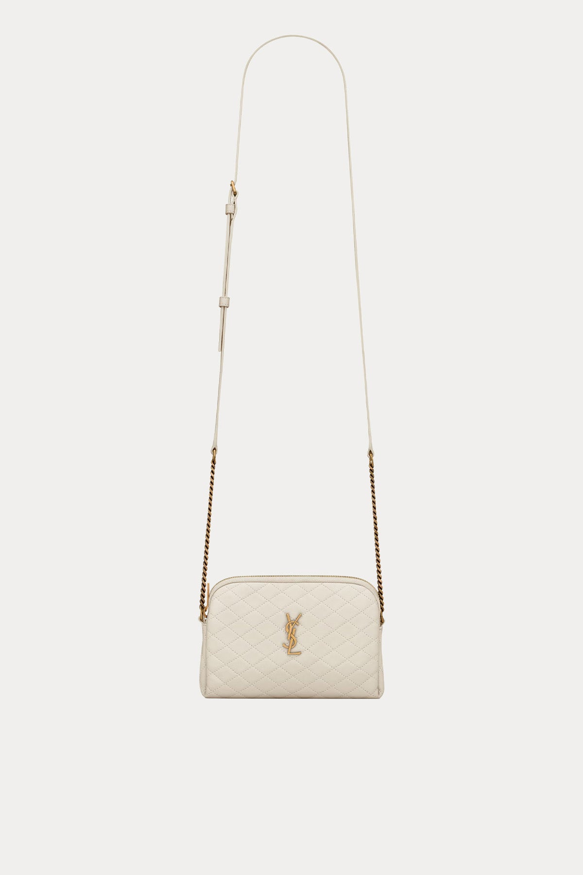 Saint Laurent Logolu Mini Deri Omuz Çantası