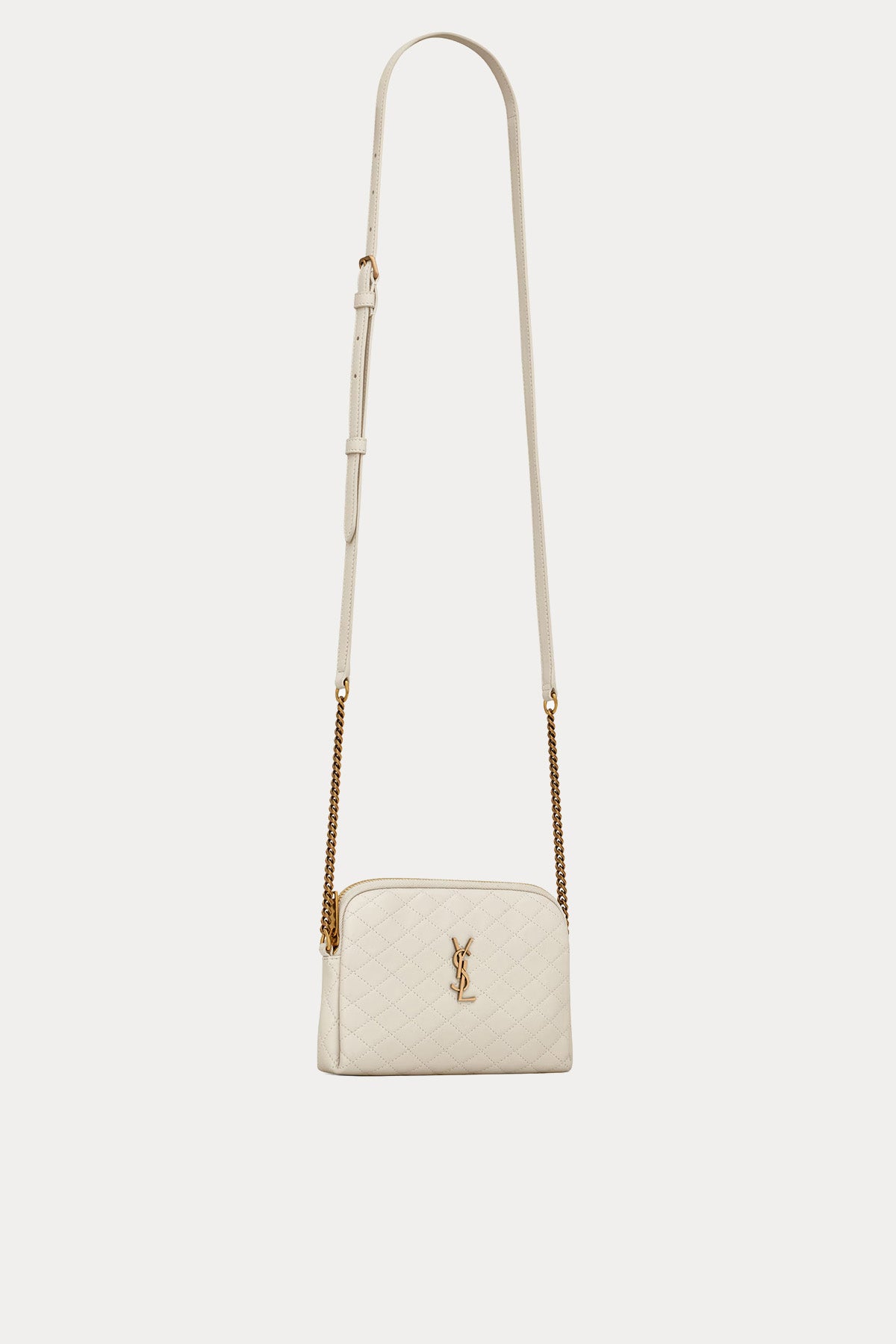 Saint Laurent Logolu Mini Deri Omuz Çantası