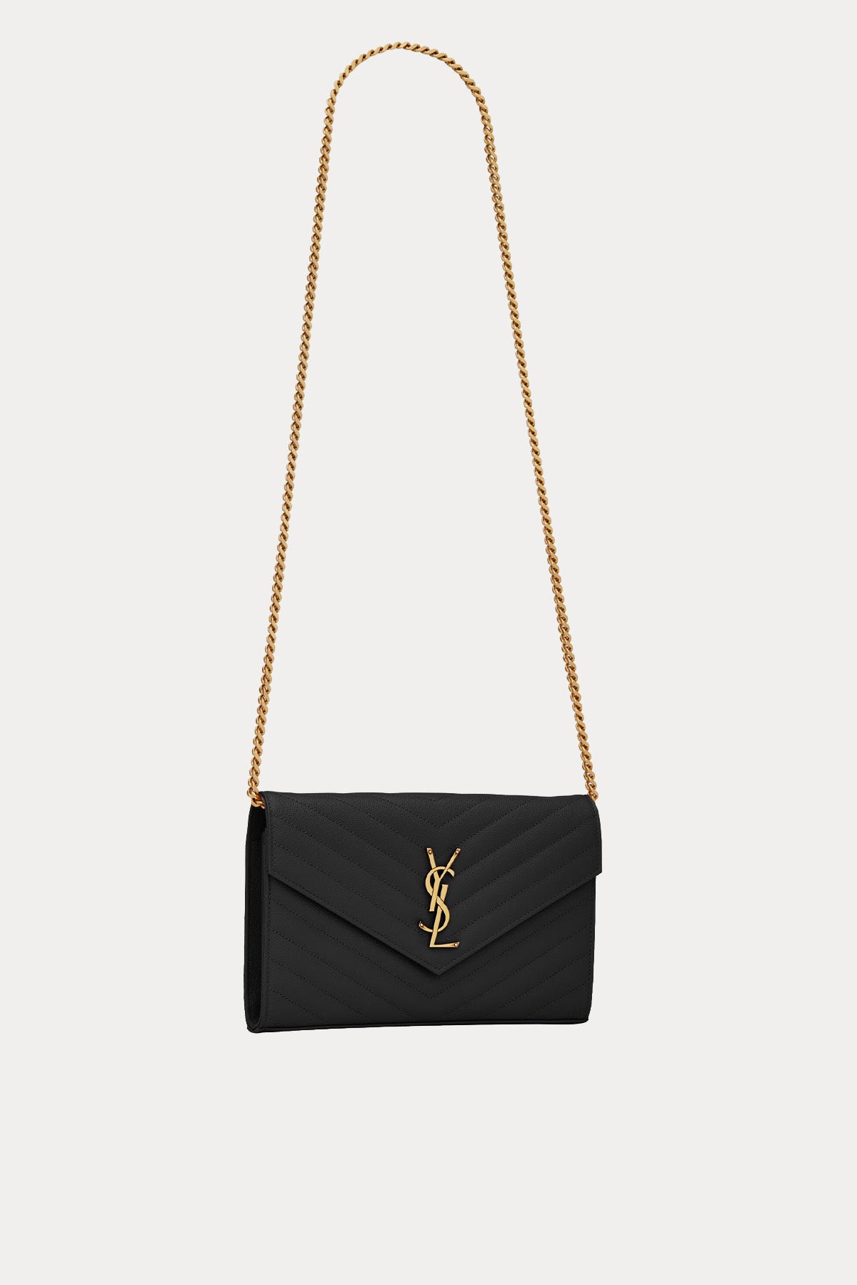 Saint Laurent Logolu Small Deri Omuz Çantası-Çanta-Libas