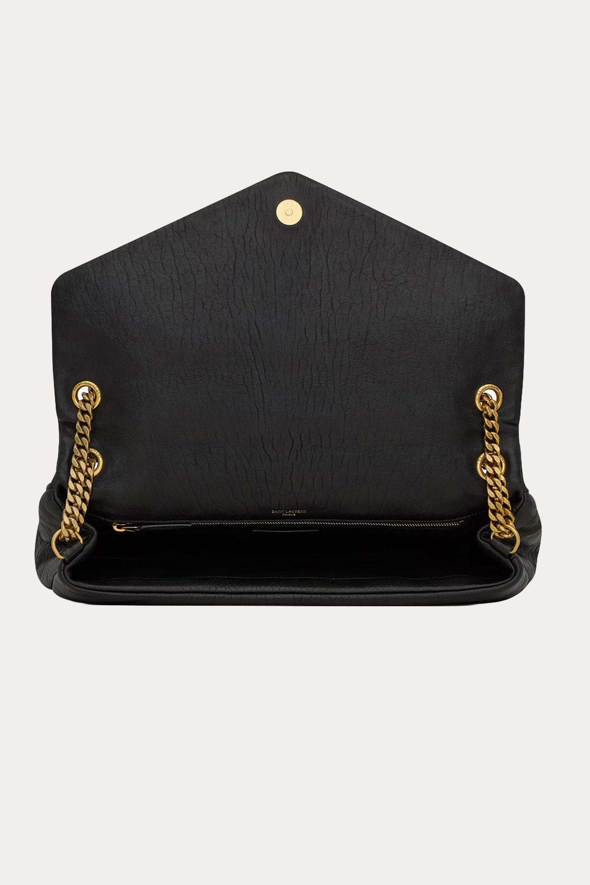 Saint Laurent Logolu Large Deri Omuz Çantası-Çanta-Libas